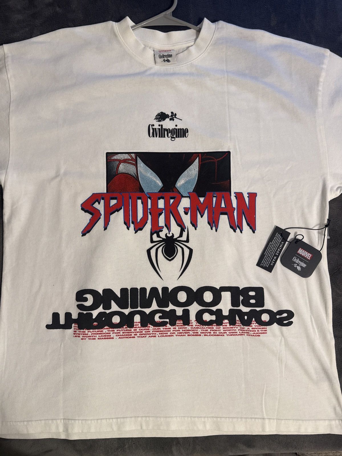 Civil Regime × Marvel Comics Civil Regime x Marvel Spiderman tee size LG Size US L / EU 52-54 / 3 - 1 Thumbnail