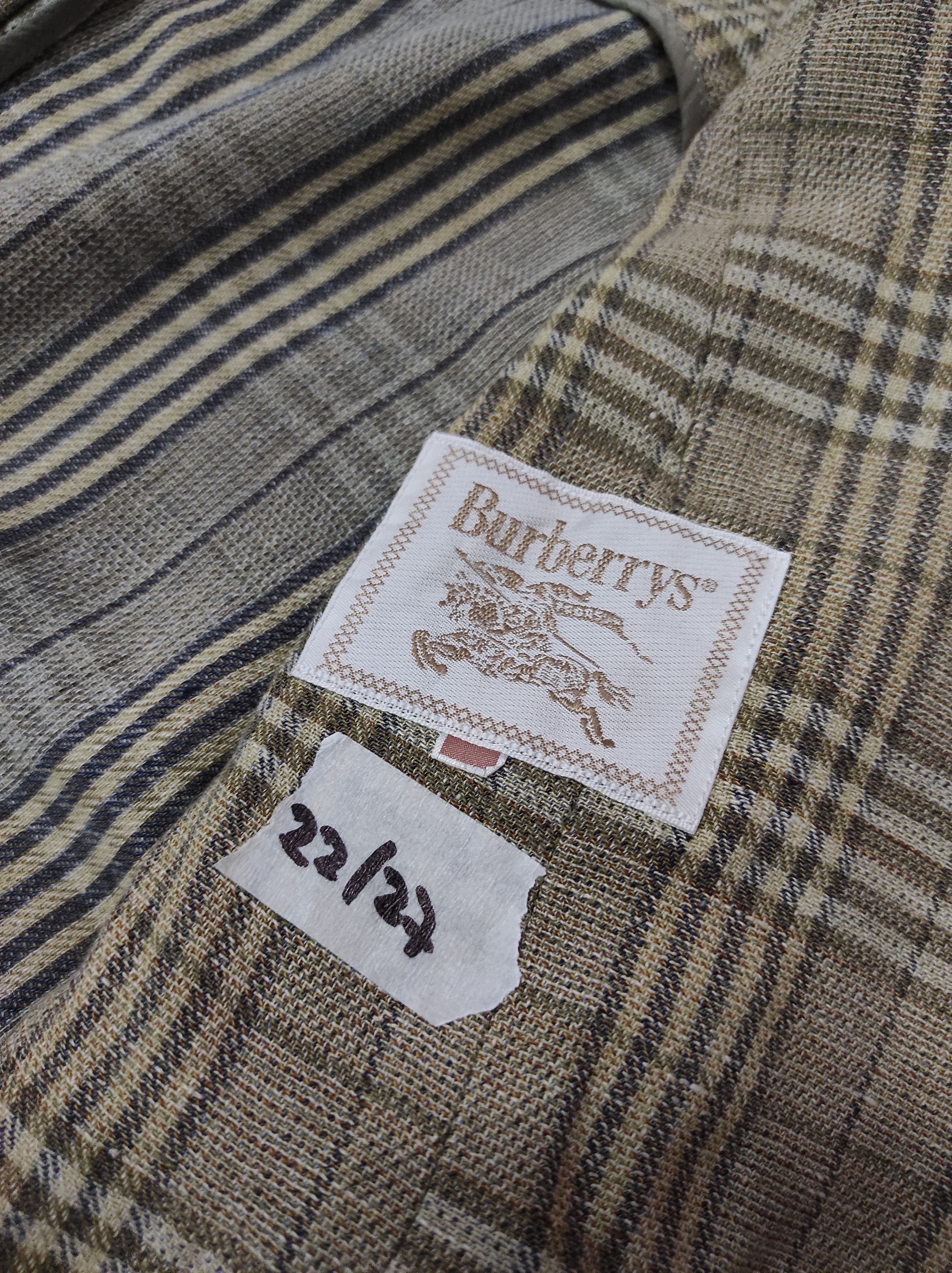 Burberry × Vintage BURBERRY ROYAN VINTAGE PLAID BLAZER JACKET Size L / US 10 / IT 46 - 7 Thumbnail