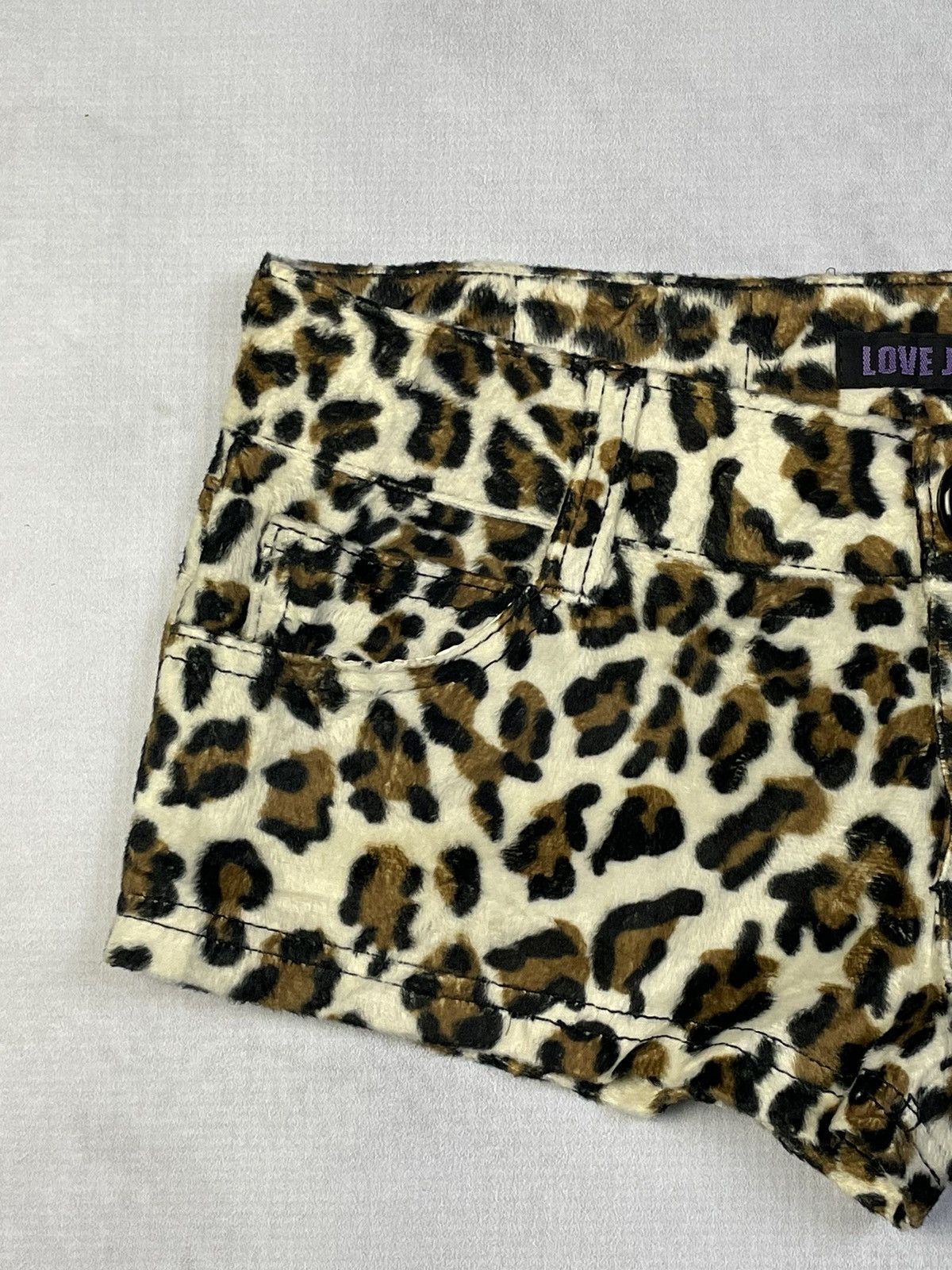 Hysteric Glamour Y2k Love Junkie Mcbling Gyaru Cheetah Micro Shorts Size 27" / US 4 / IT 40 - 2 Thumbnail