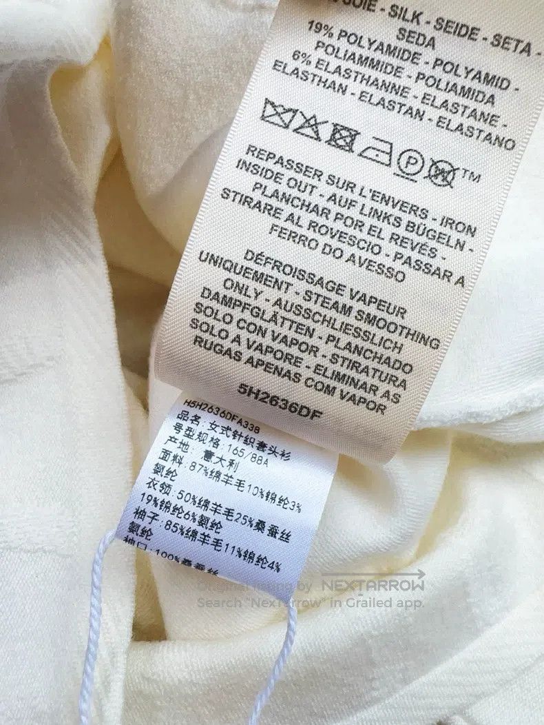 Hermes Hermes Muted Yellow Color Pattern Jacquard Flared Sleeve K Size XS / US 0-2 / IT 36-38 - 7 Thumbnail