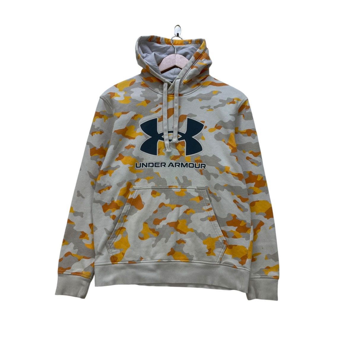 Under Armour 💥Vintage Under Armour Camouflage Big Logo Pullover Hoodie Size US M / EU 48-50 / 2 - 1 Thumbnail