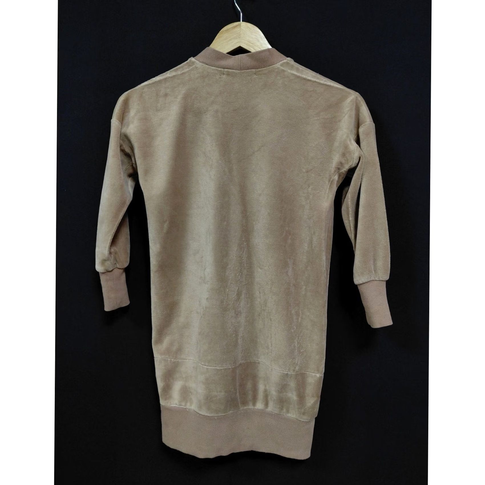 Vintage BLANC Cardigan Beige Solid Knit Cotton Blend Women Size 7 Long Sleeve V-Neck Regular Fit Lightweight Casual Spring Fall Size M / US 6-8 / IT 42-44 - 2 Thumbnail