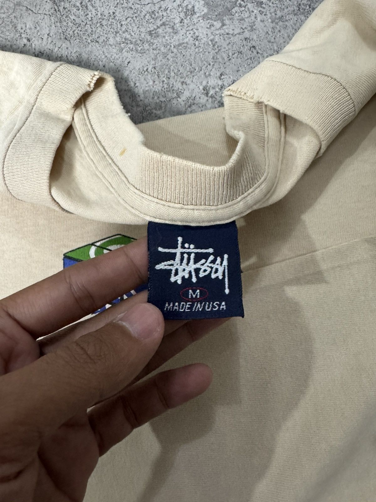 Stussy VINTAGE 90’S STUSSY RUBIK’S CUBE T-SHIRT Size US M / EU 48-50 / 2 - 8 Thumbnail