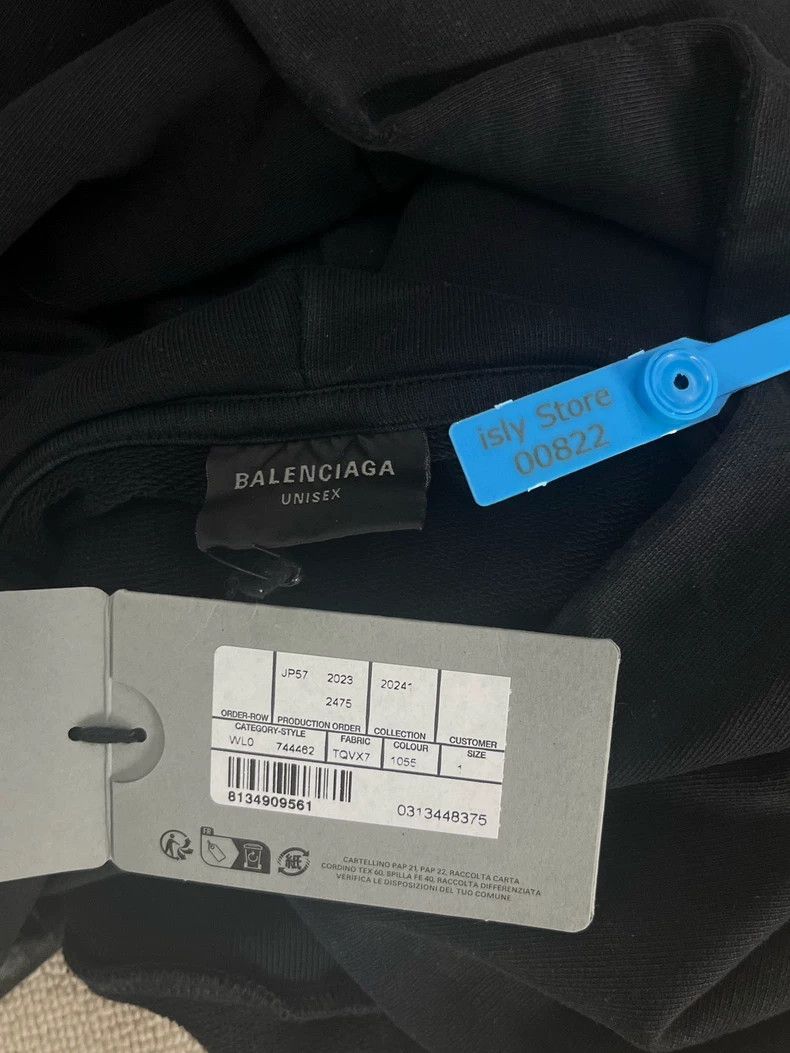 Balenciaga Balenciaga Solid hooded pleated long-sleeve sweatshirt Size US S / EU 44-46 / 1 - 5 Thumbnail