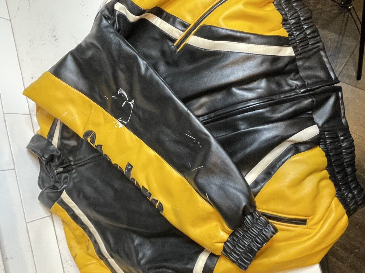 NFL Vtg Pittsburgh Steelers Faux Leather GIII Jacket NWT *FLAW Size US L / EU 52-54 / 3 - 14 Thumbnail