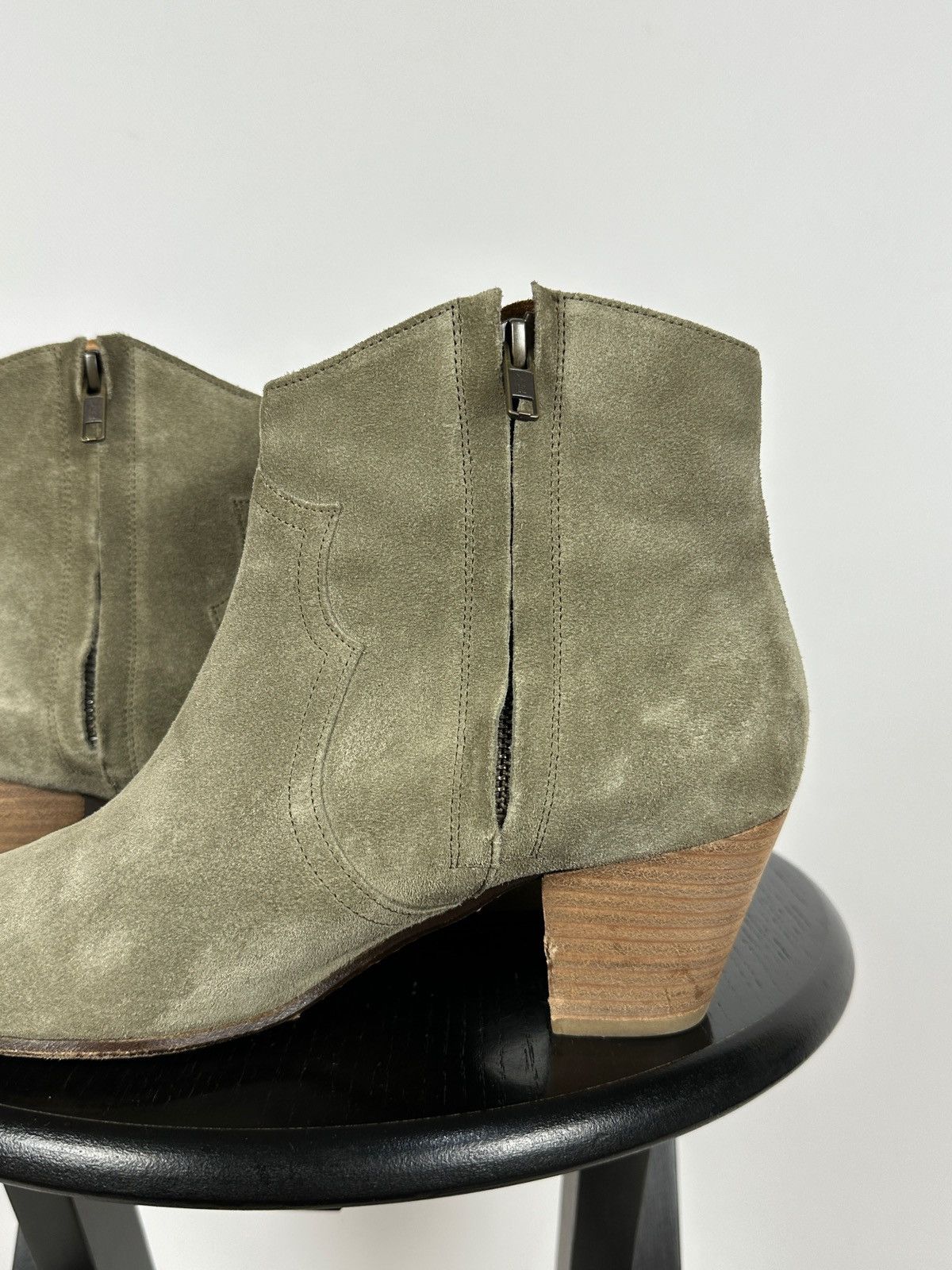 Isabel Marant × Isabel Marant Etoile Isabel Marant Étoile Dicker Suede Ankle Boots Western Style Size US 9 / IT 39 - 18 Thumbnail