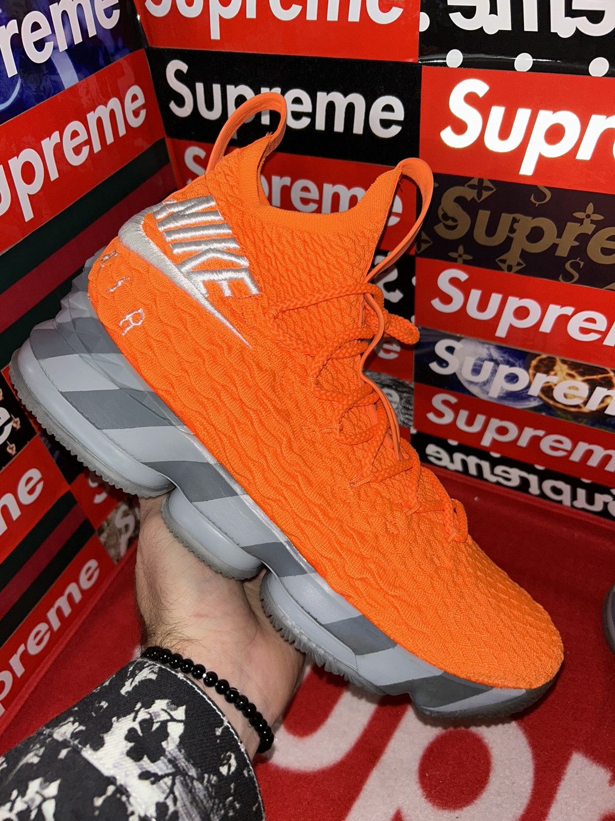 Nike Nike Lebron 15 Orange Box PE AR5125-800 size 12 NEW WITH BOX Size US 12 / EU 45 - 6 Thumbnail