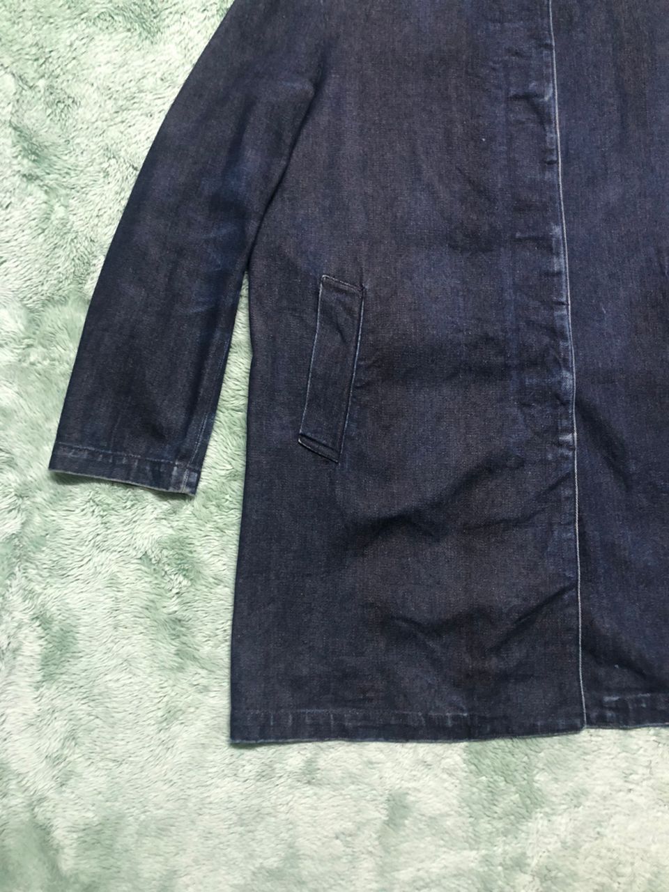 ATSURO TAYAMA × Denim & Co. × Japanese Brand VINTAGE A/T ATSURO TAYAMA DENIM COAT JACKET DISTRESSED FADED Size M / US 6-8 / IT 42-44 - 6 Thumbnail