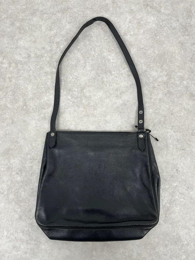 Jean Paul Gaultier Jean Paul Gaultier Art Déco Black Leather Bag Size ONE SIZE - 5 Thumbnail