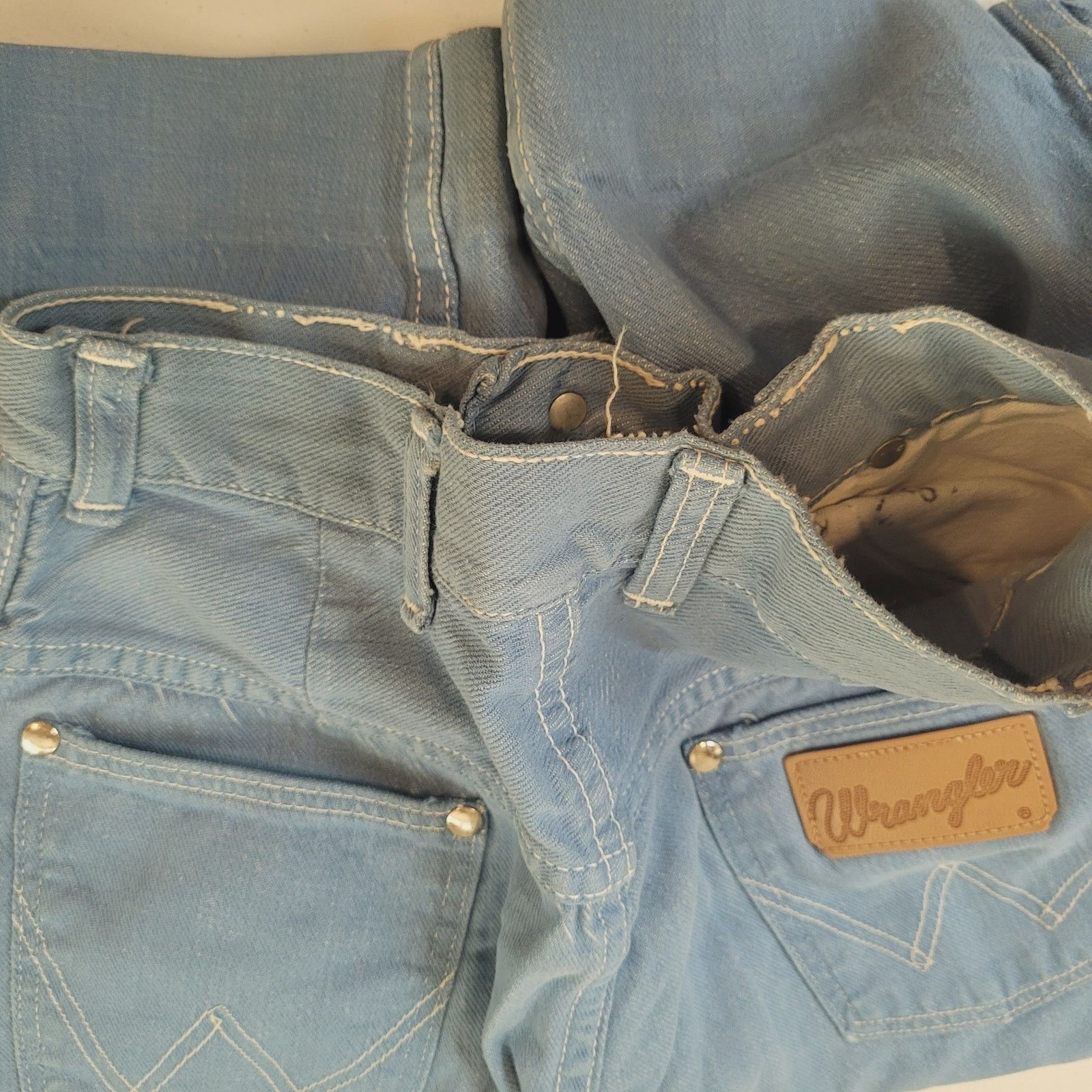 Wrangler Vintage 70s Wrangler Blue Bell Ankle Jeans Womens 25 (Sz 2) Size 26" / US 2 / IT 38 - 9 Thumbnail