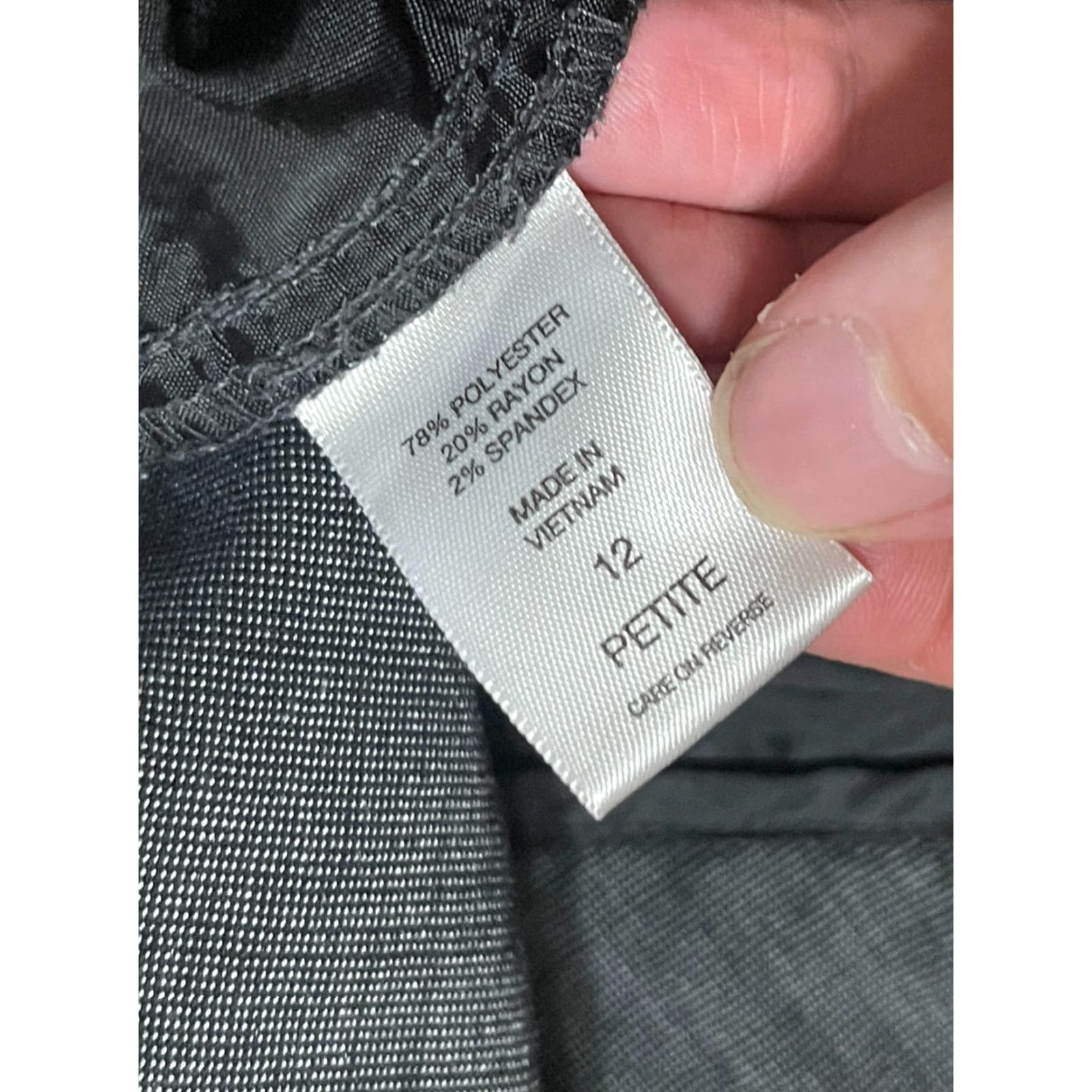 Avenue 7th Avenue Suiting Collection Pants Women 12P Gray Dress Pants Regular Inseam 29 in Straight Petite - 34 in Waist Size 34" / US 12 / IT 48 - 5 Thumbnail