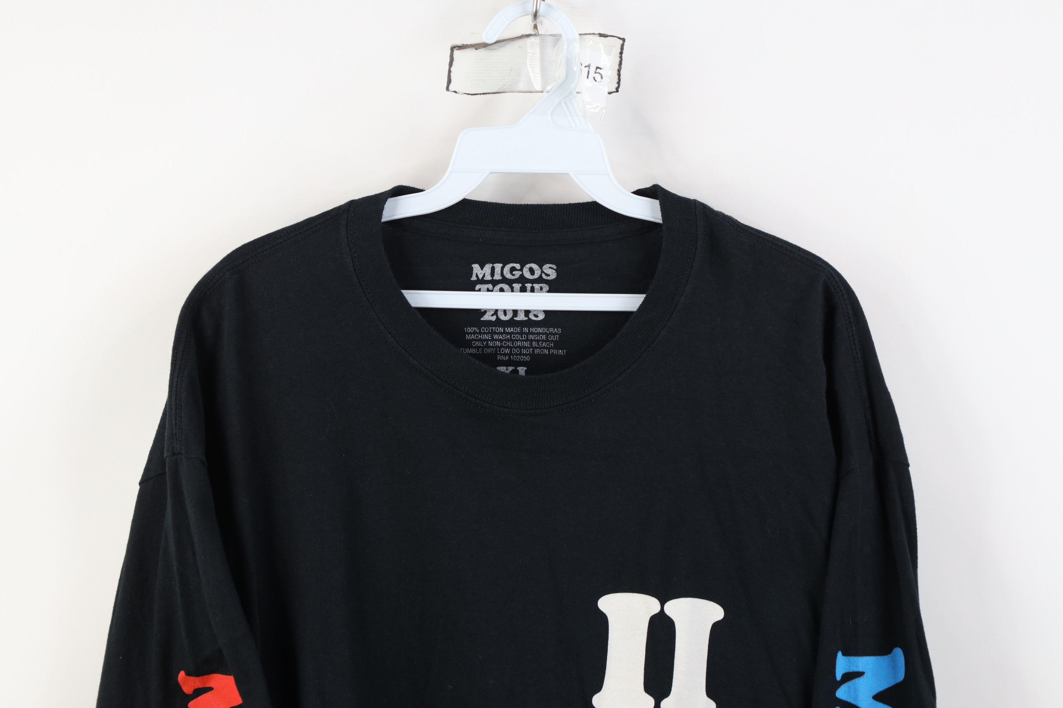 Vintage Y2K Migos Tour 2018 Takeoff Long Sleeve Rap Tee T-Shirt Size US XL / EU 56 / 4 - 2 Thumbnail