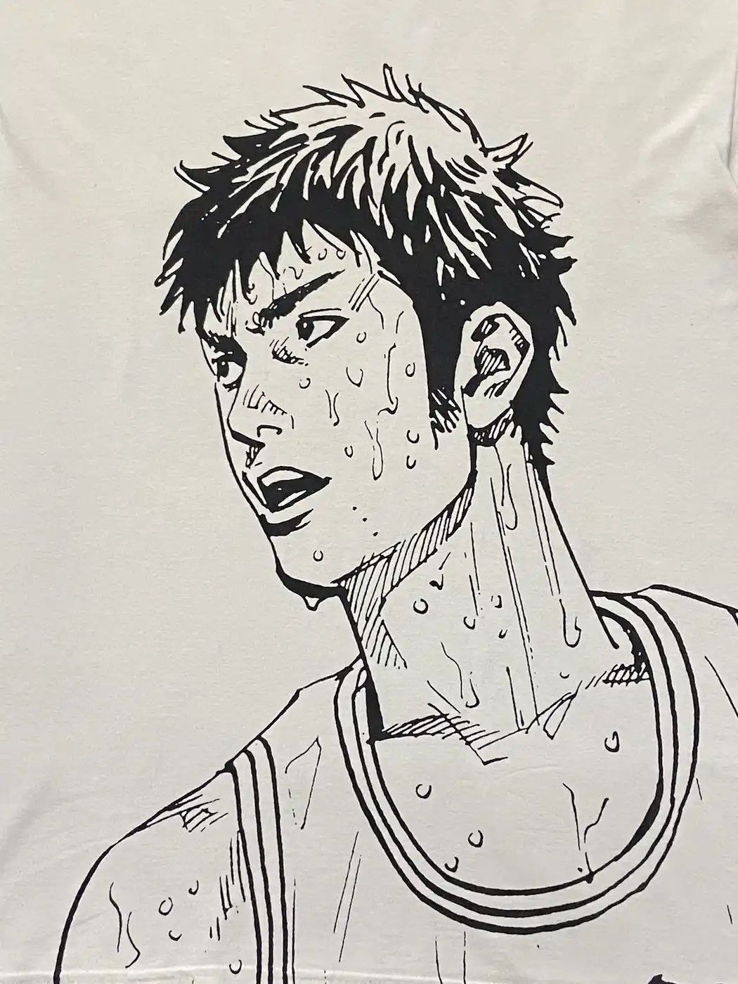Anime × Cartoon Network × Vintage Vintage Slam Dunk Shohoku Hisashi Mitsui Anime Official Tee Size US L / EU 52-54 / 3 - 6 Thumbnail