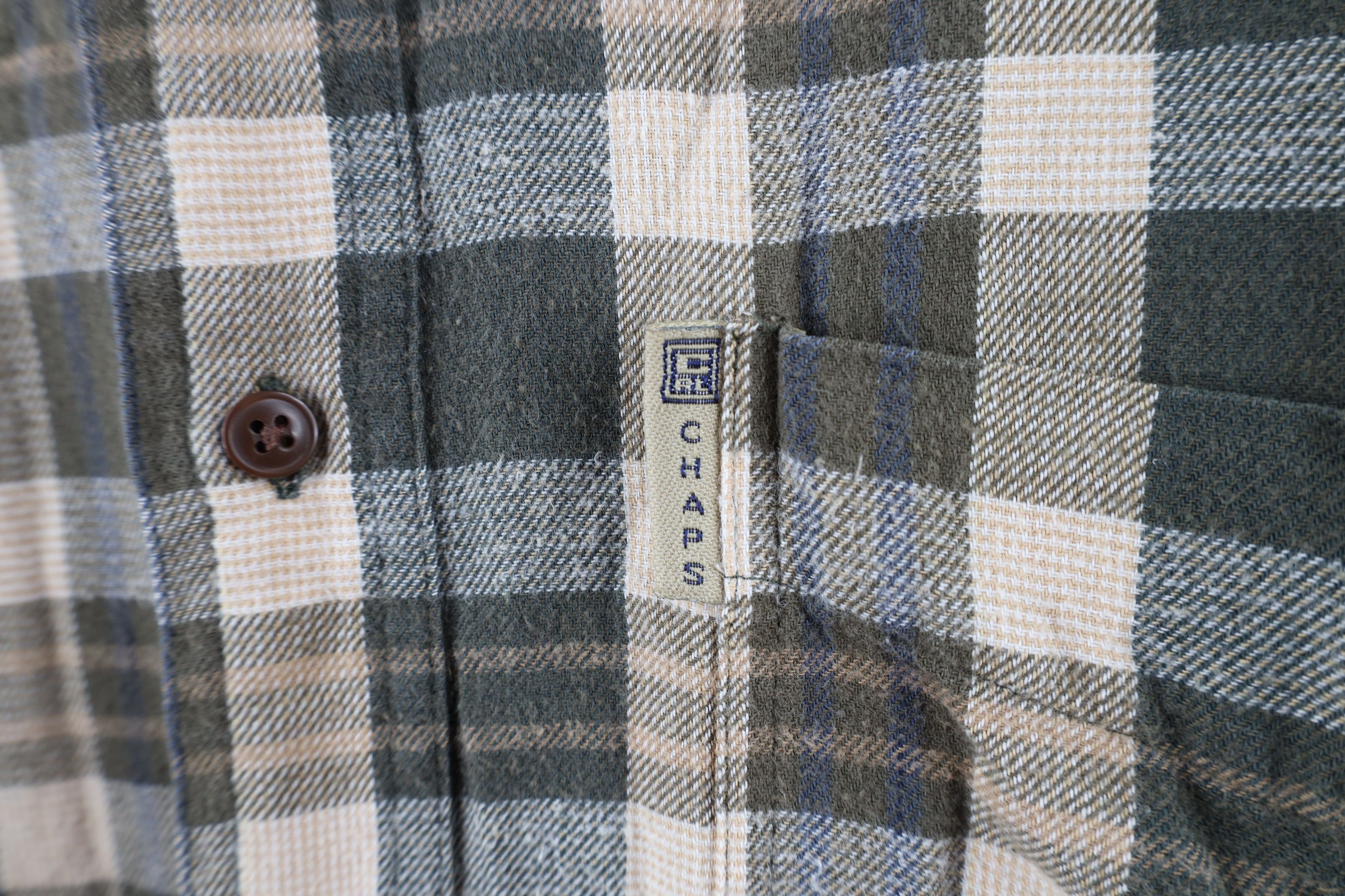 Polo Ralph Lauren Vintage 90s Chaps Ralph Lauren Out Flannel Button Shirt Size US L / EU 52-54 / 3 - 4 Thumbnail
