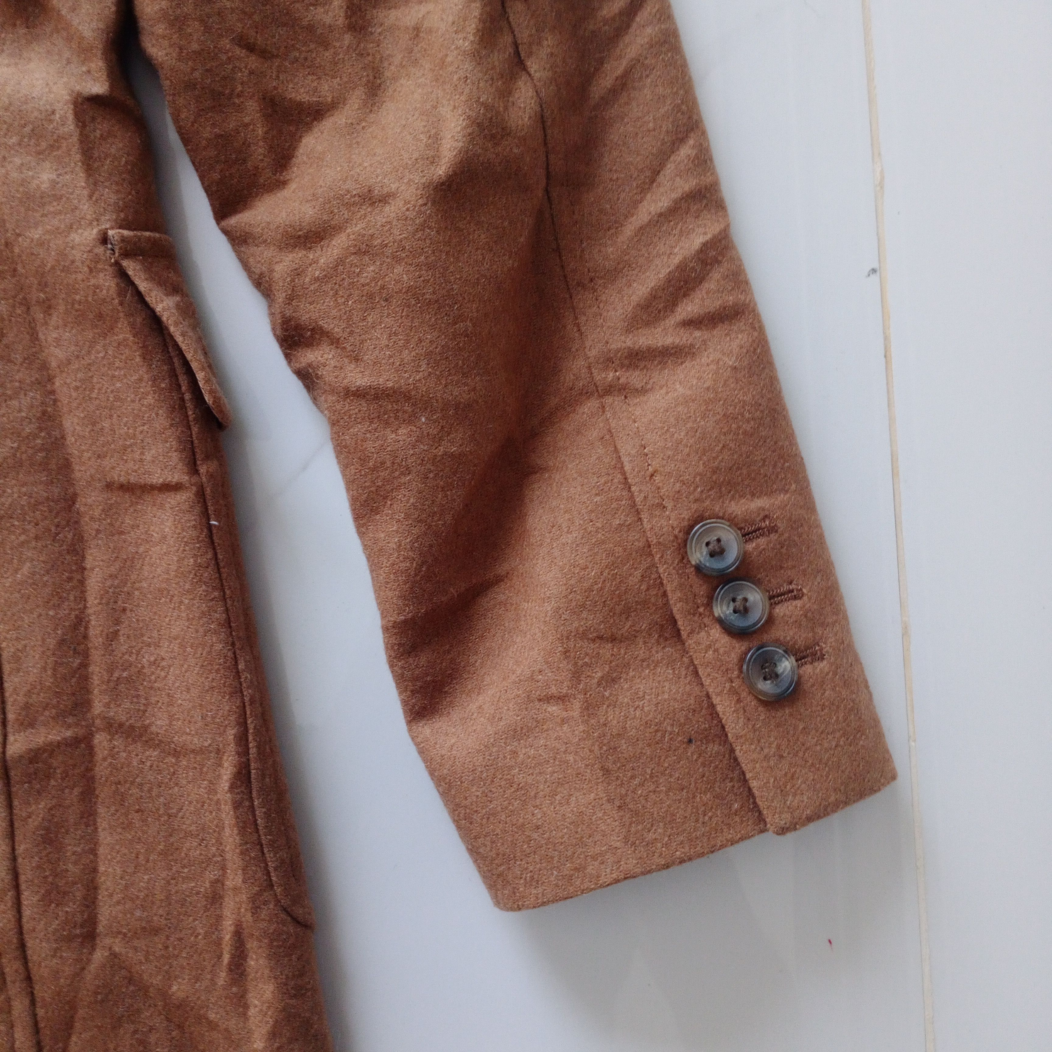 BEAUTY&YOUTH × Japanese Brand × United Arrows United Arrows Beauty & Youth Brown Long Coat Shetland Wool Size US M / EU 48-50 / 2 - 11 Thumbnail