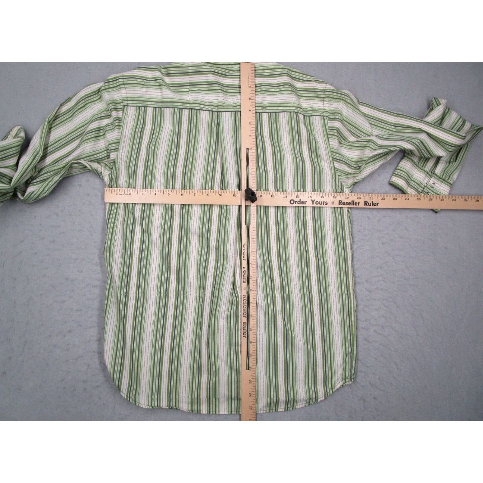 Patagonia Patagonia Shirt Mens Small Green Stripe Snap Front Organic Cotton Work Hike Size US S / EU 44-46 / 1 - 6 Thumbnail