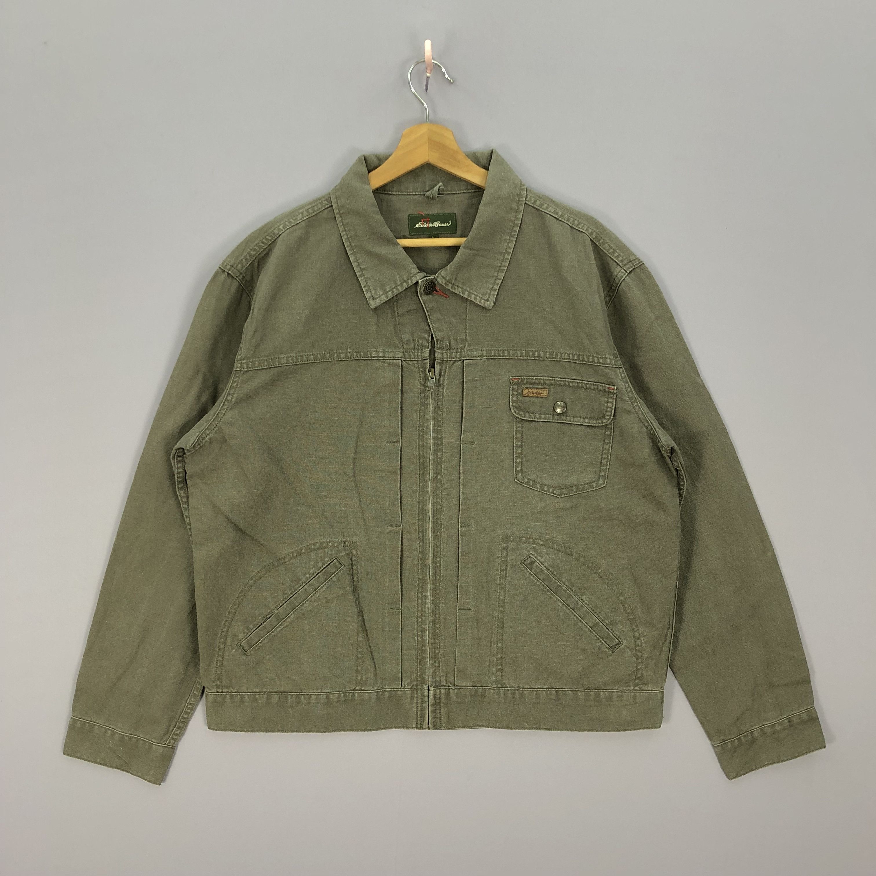Eddie Bauer × Vintage Vintage Eddie Bauer Zipper Chore Workers Jacket Size US M / EU 48-50 / 2 - 1 Thumbnail