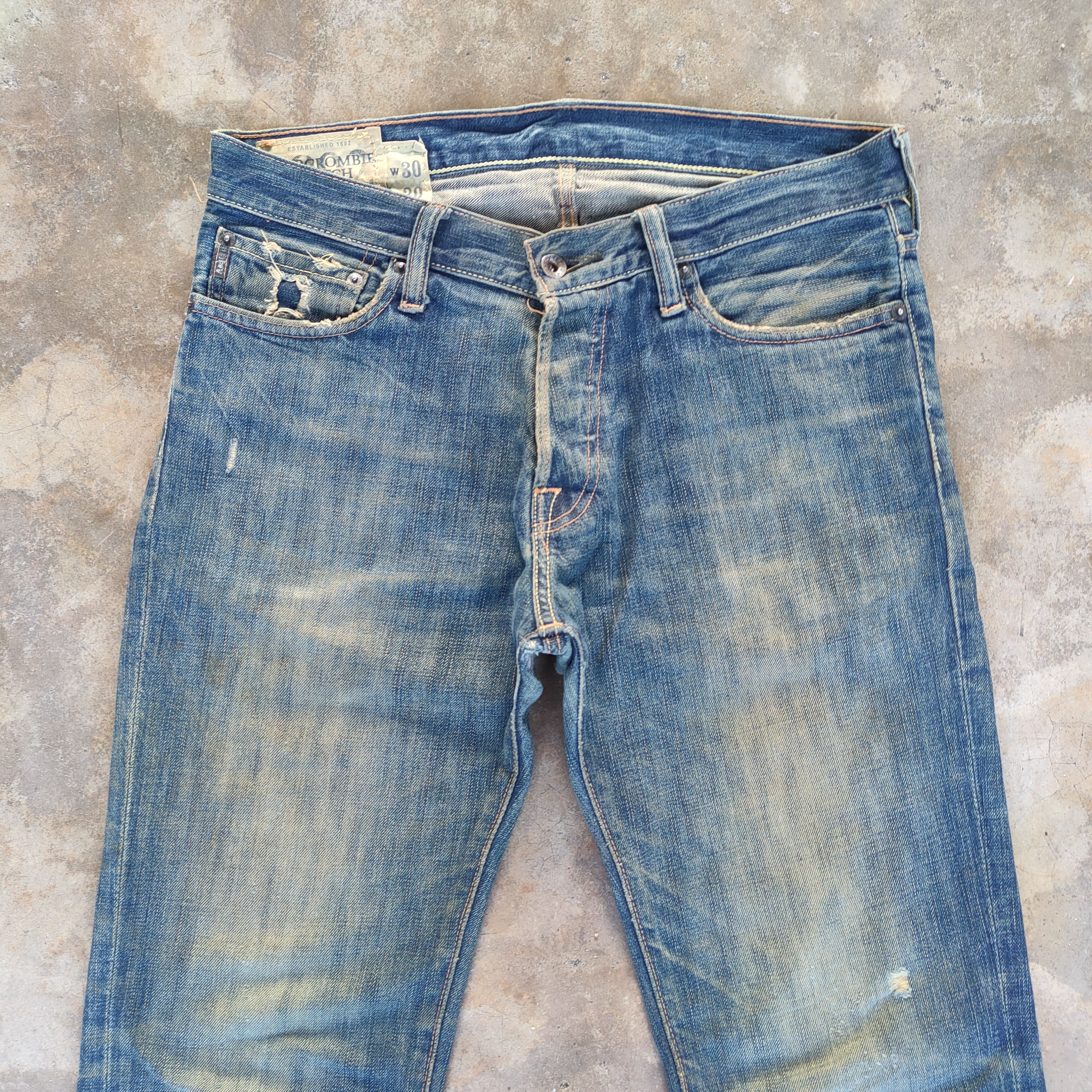 Abercrombie & Fitch VINTAGE ABERCROMBIE FLARE RUSTY FADED JEANS DENIM PANTS Size US 34 / EU 50 - 3 Thumbnail