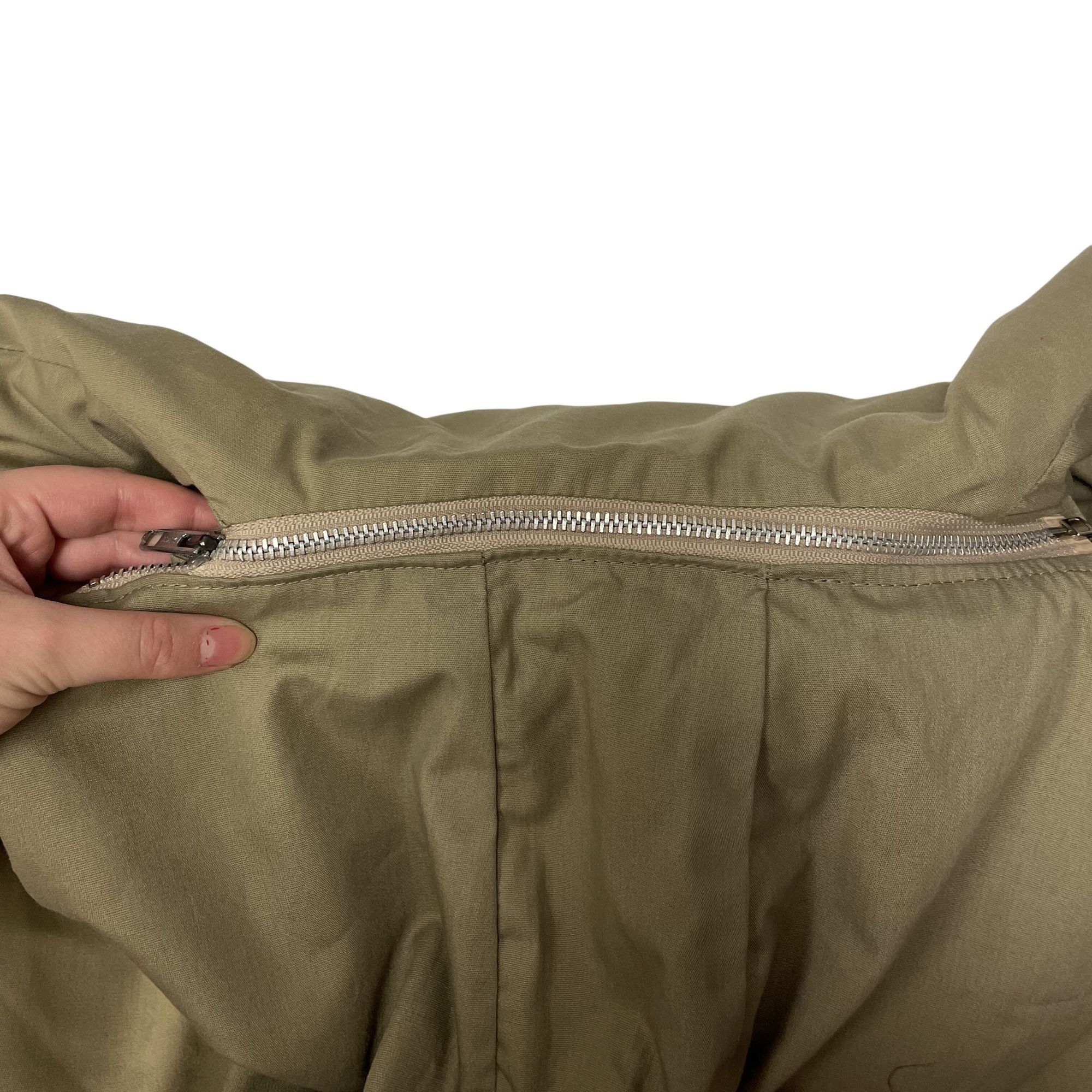 Other Vtg MOD Khaki INSULATED Winter Coat Flannel Jacket Size US L / EU 52-54 / 3 - 15 Thumbnail