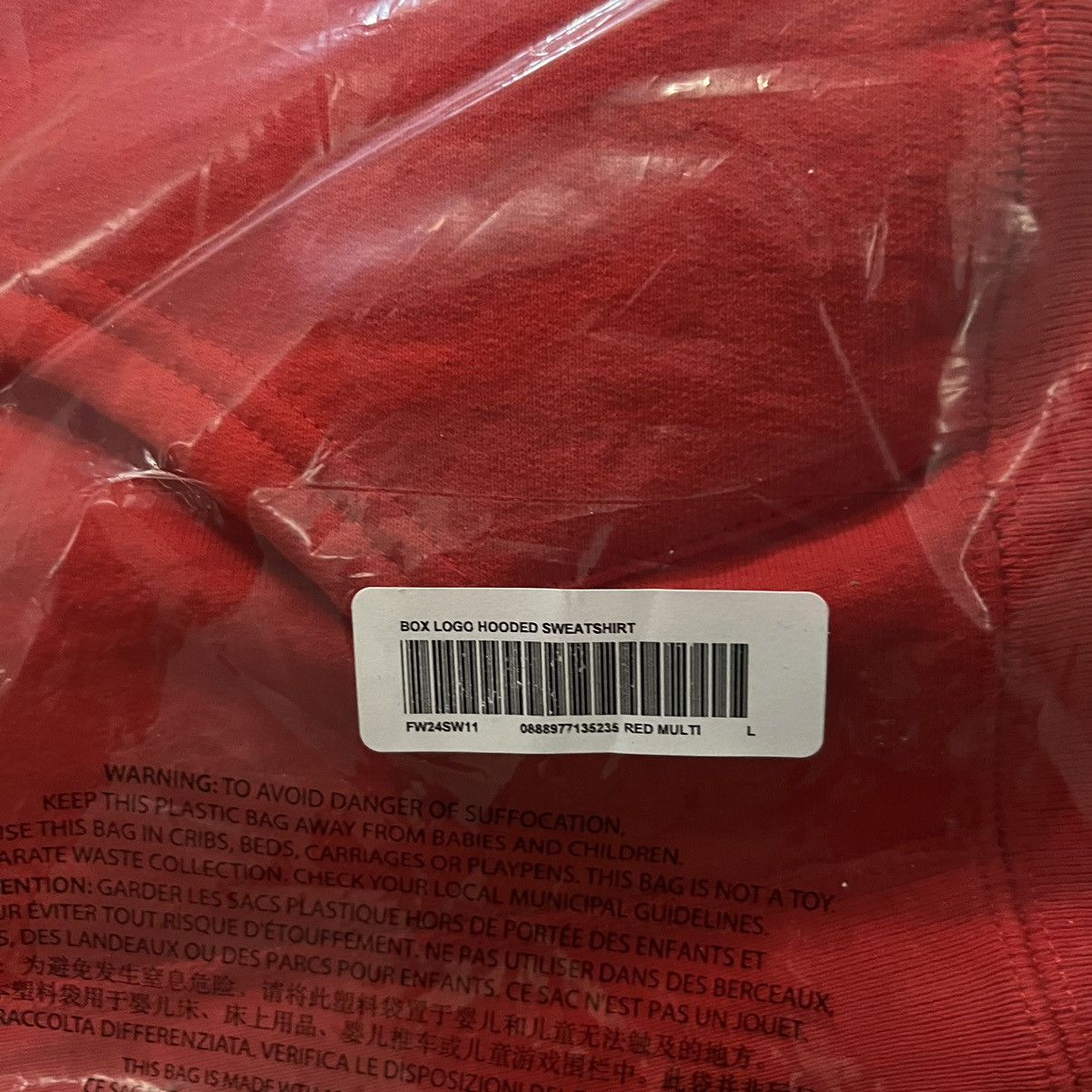 Supreme Supreme Box Logo Hooded Sweatshirt FW24 Multicolor Size: L Size US L / EU 52-54 / 3 - 4 Thumbnail