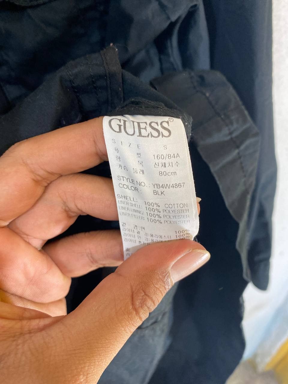 Guess guess black parka jacket very nice design Size US S / EU 44-46 / 1 - 8 Thumbnail