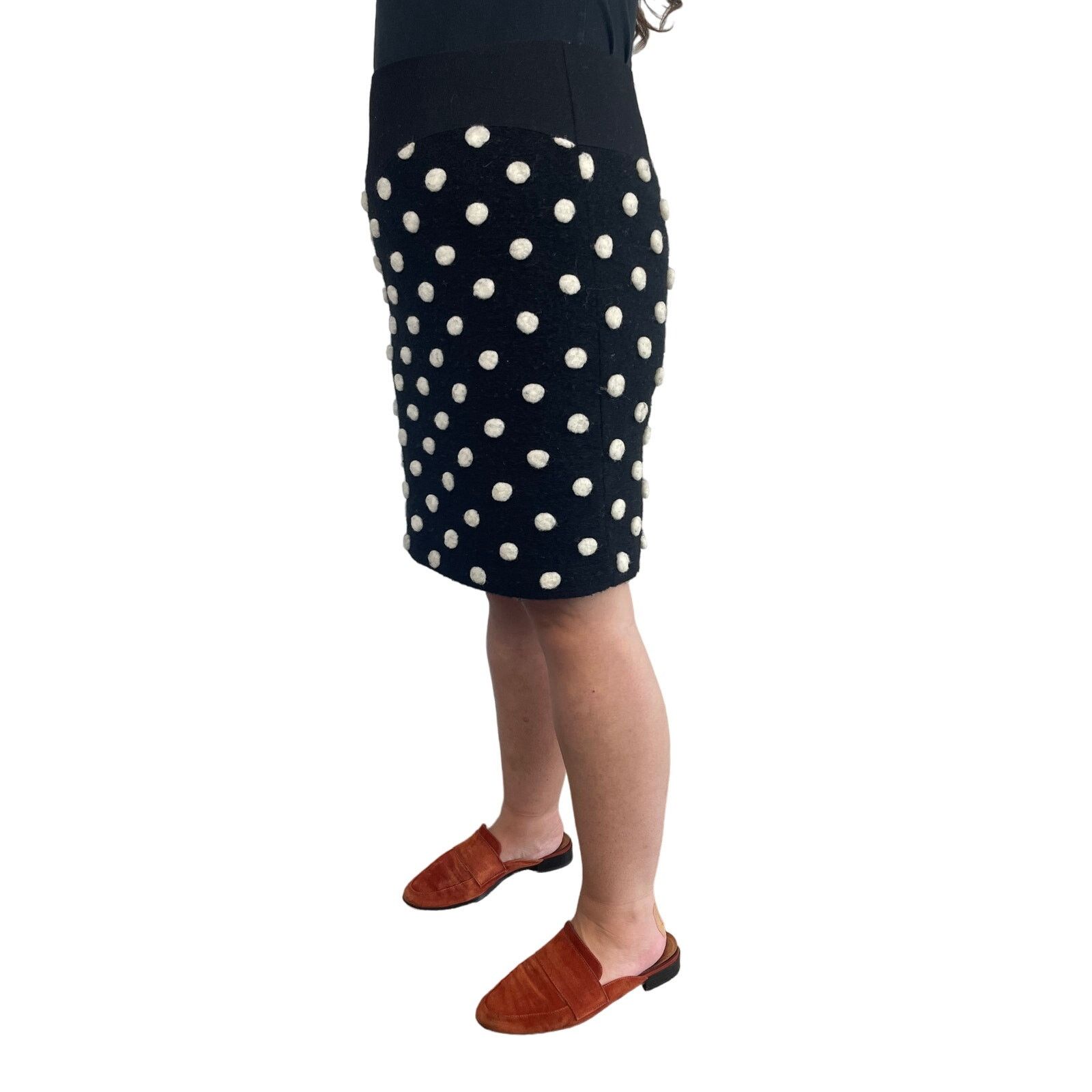 Other Frauhaus Polka Dot Wool Skirt, Size 10 Size 32" / US 10 / IT 46 - 2 Thumbnail