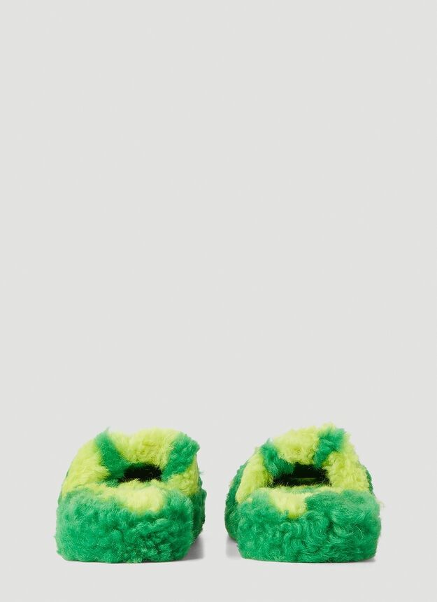 Bottega Veneta o1y0725 Slippers in Green/Yellow Size US 11 / IT 41 - 6 Thumbnail