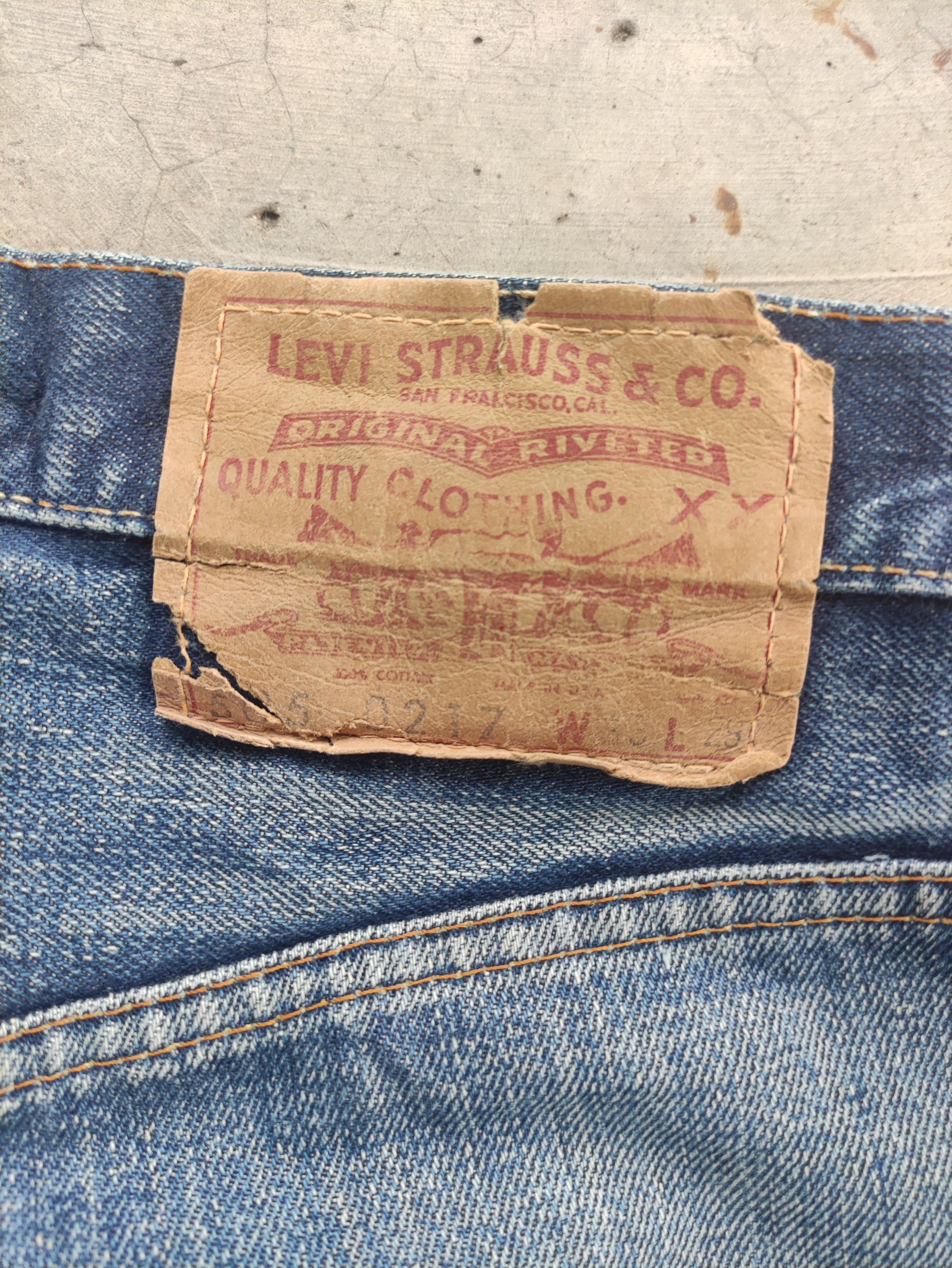 Levi's Vintage Levis 505 60s Petchvork Button No5 W32 Size US 32 / EU 48 - 12 Thumbnail