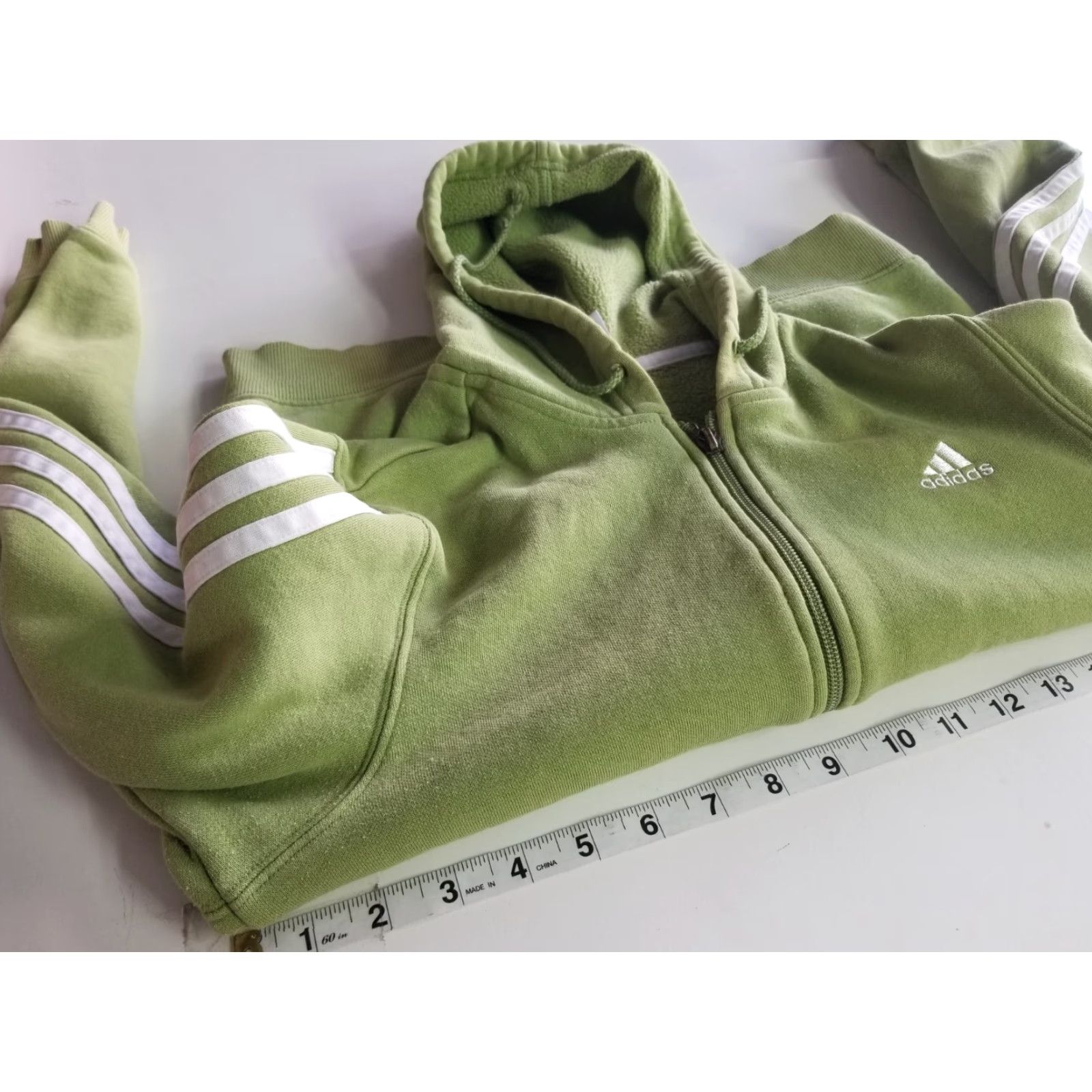 Adidas Adidas 2006 Green White Distressed Full Zip Hoody Jacket Size Small User: Adidas 2006 Green White Distressed Full Zip Hoody Jacket Size Small Size S / US 4 / IT 40 - 3 Thumbnail