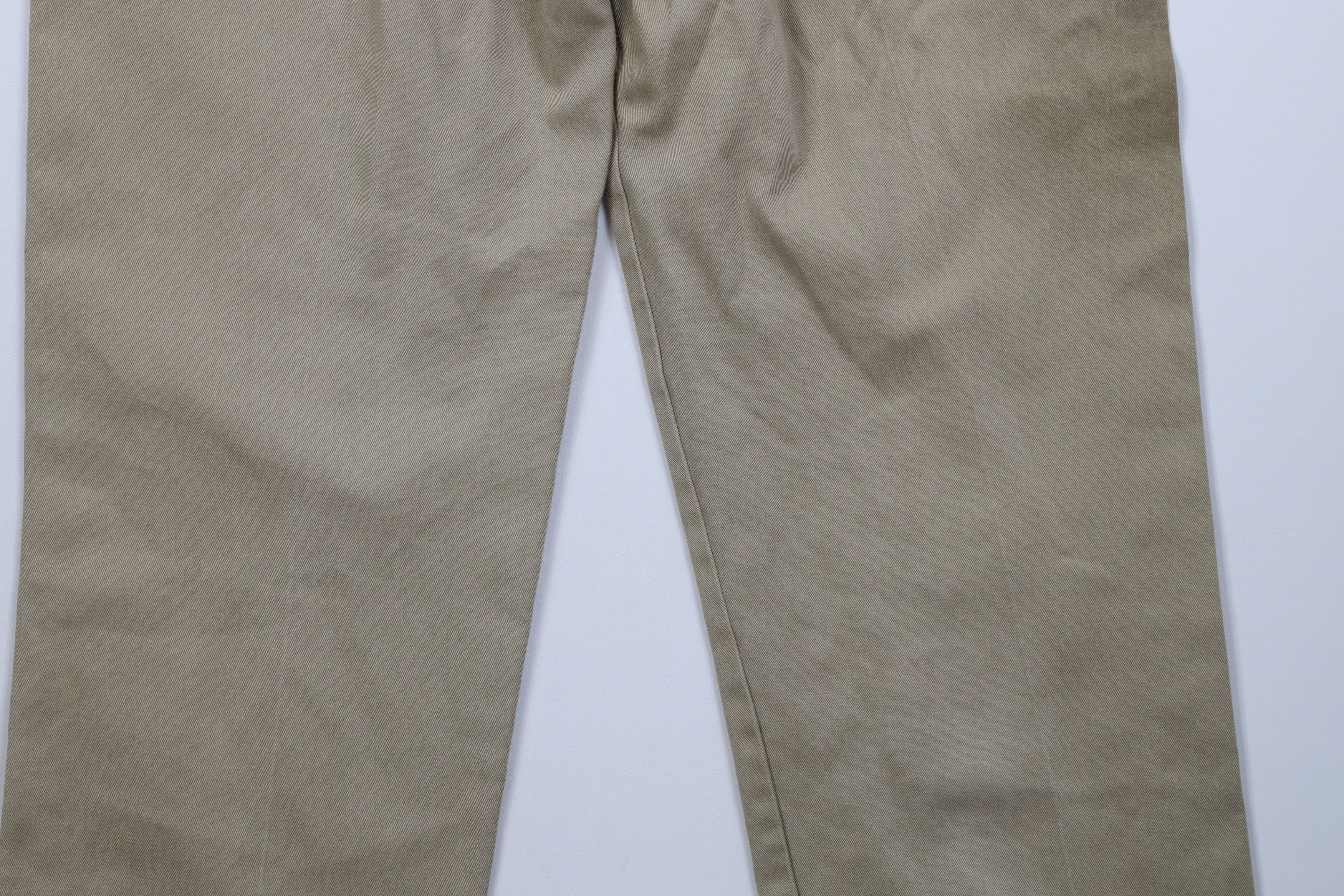 Dickies Vintage Dickies Wide Leg Dungaree Pants Trousers Beige Size US 36 / EU 52 - 15 Thumbnail