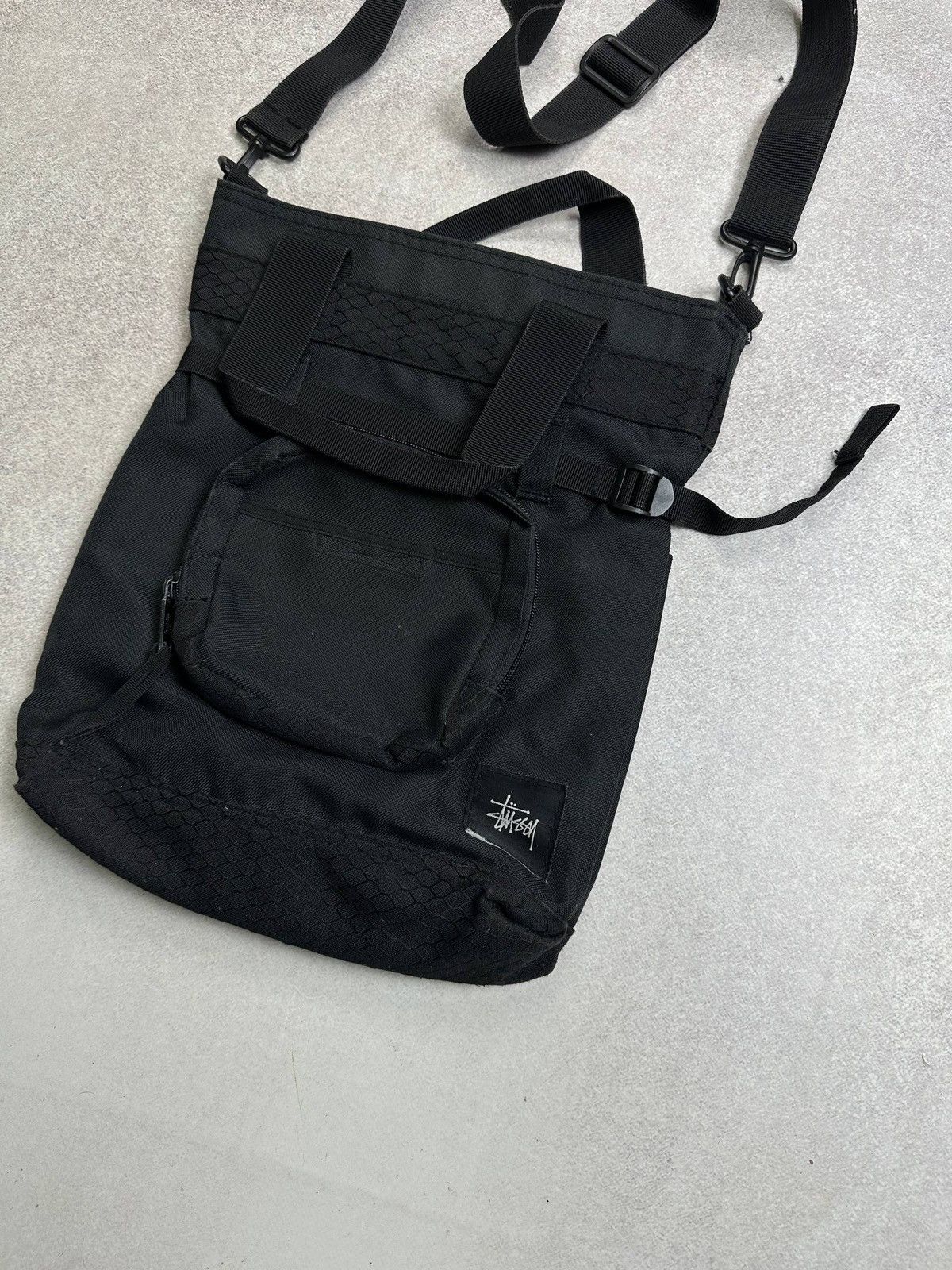 Stussy Vintage Stussy Black Bag Rare Size ONE SIZE - 4 Thumbnail