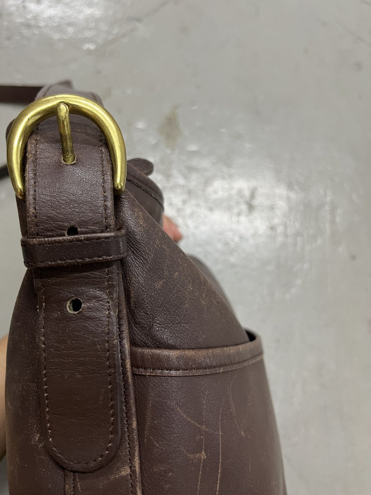 Coach Coach Vintage Tanned Patina Cowhide Leather Bucket Bag Size ONE SIZE - 12 Thumbnail