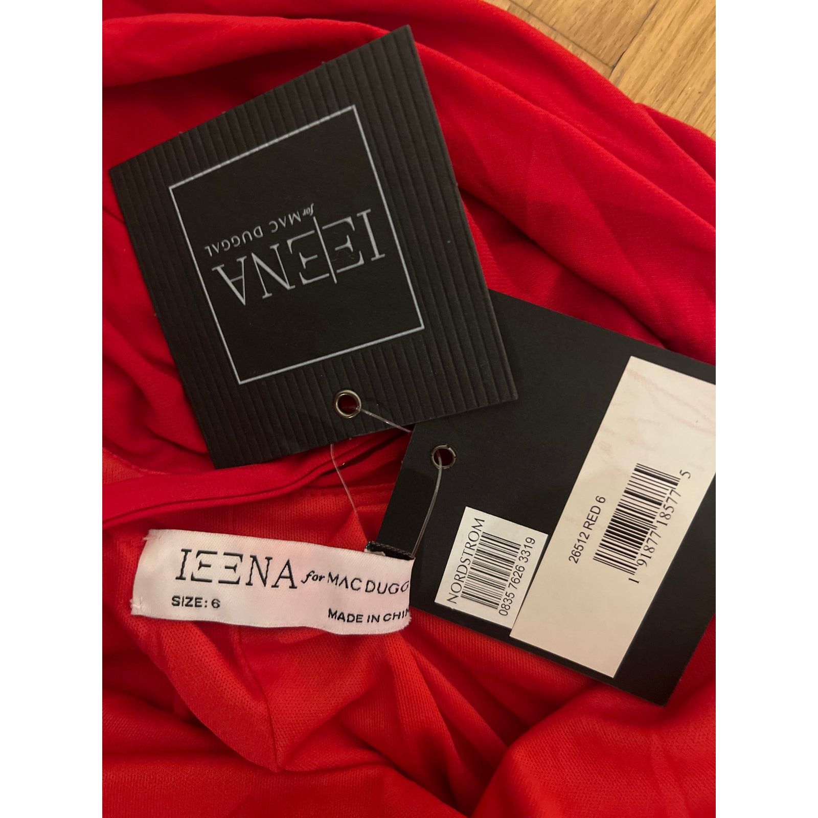 Other NWT Mac Duggal 6 Red Jersey One Shoulder Slit Cocktail Gown Size M / US 6-8 / IT 42-44 - 6 Thumbnail