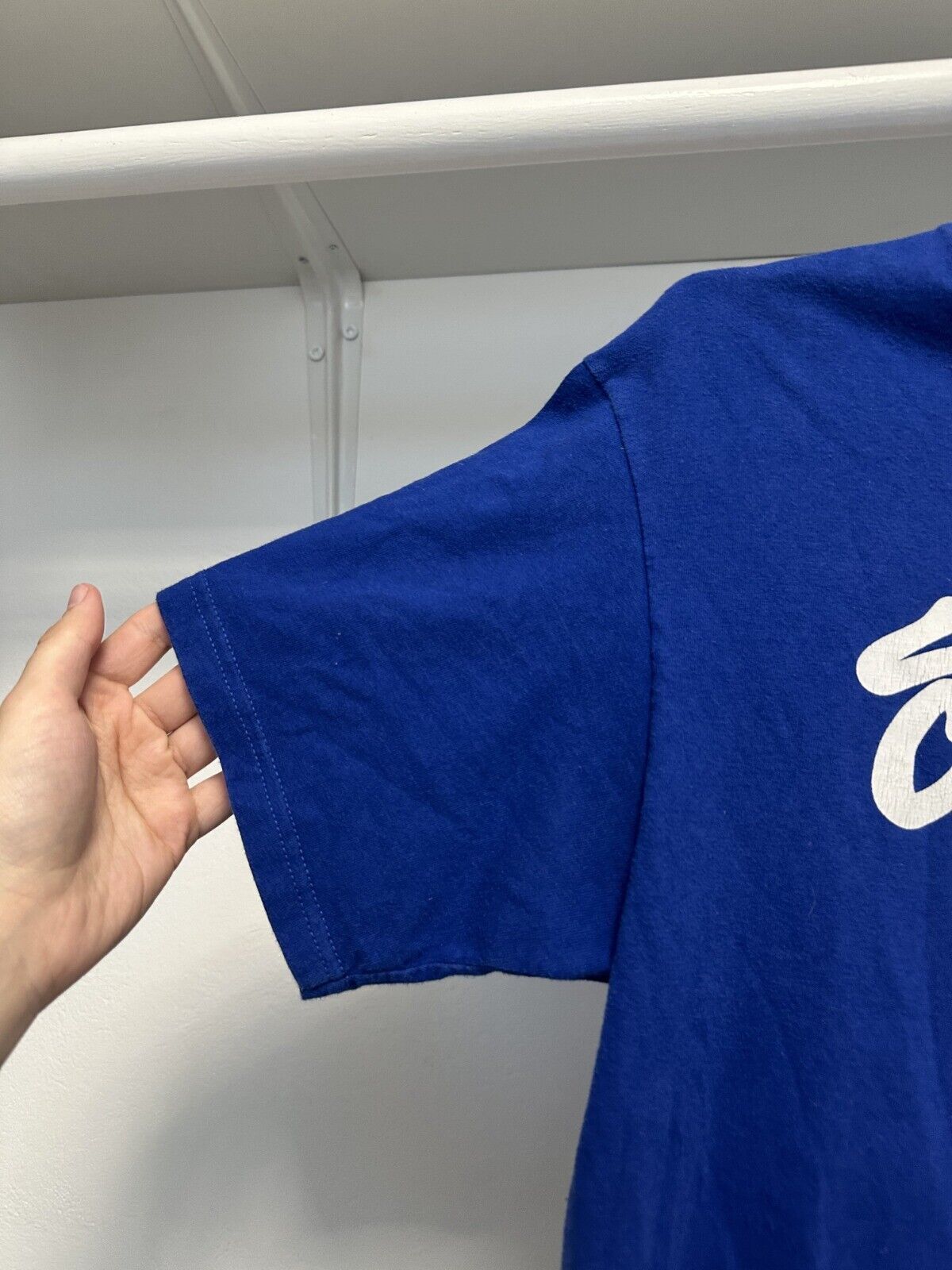 Stussy Stussy Men's Vintage Blue Big Logo T-Shirt Size M Size US M / EU 48-50 / 2 - 2 Thumbnail