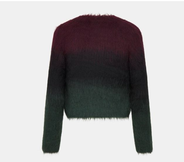 Dior o1w1db11124 Wool Knit Twin-Set in Deep Fuchsia & Green Size S / US 4 / IT 40 - 2 Thumbnail