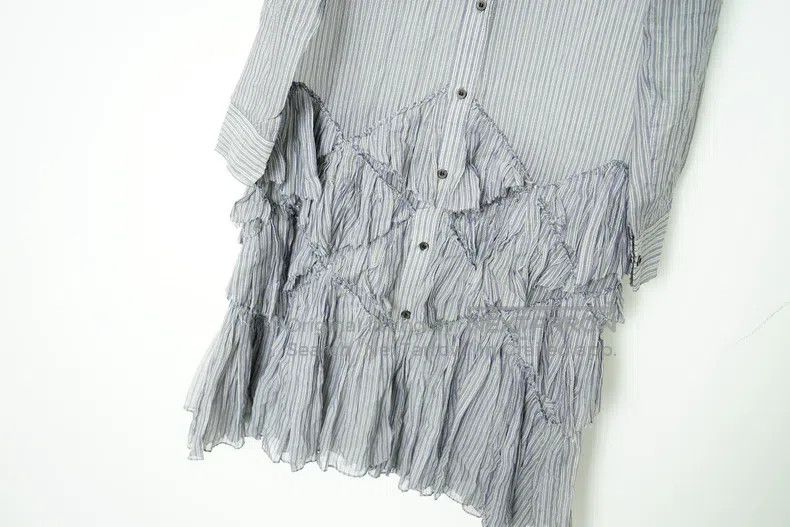 Dries Van Noten Dries Van Noten size:34 Mid-Length Ruched Hem Shirt Dress Size S / US 4 / IT 40 - 4 Thumbnail
