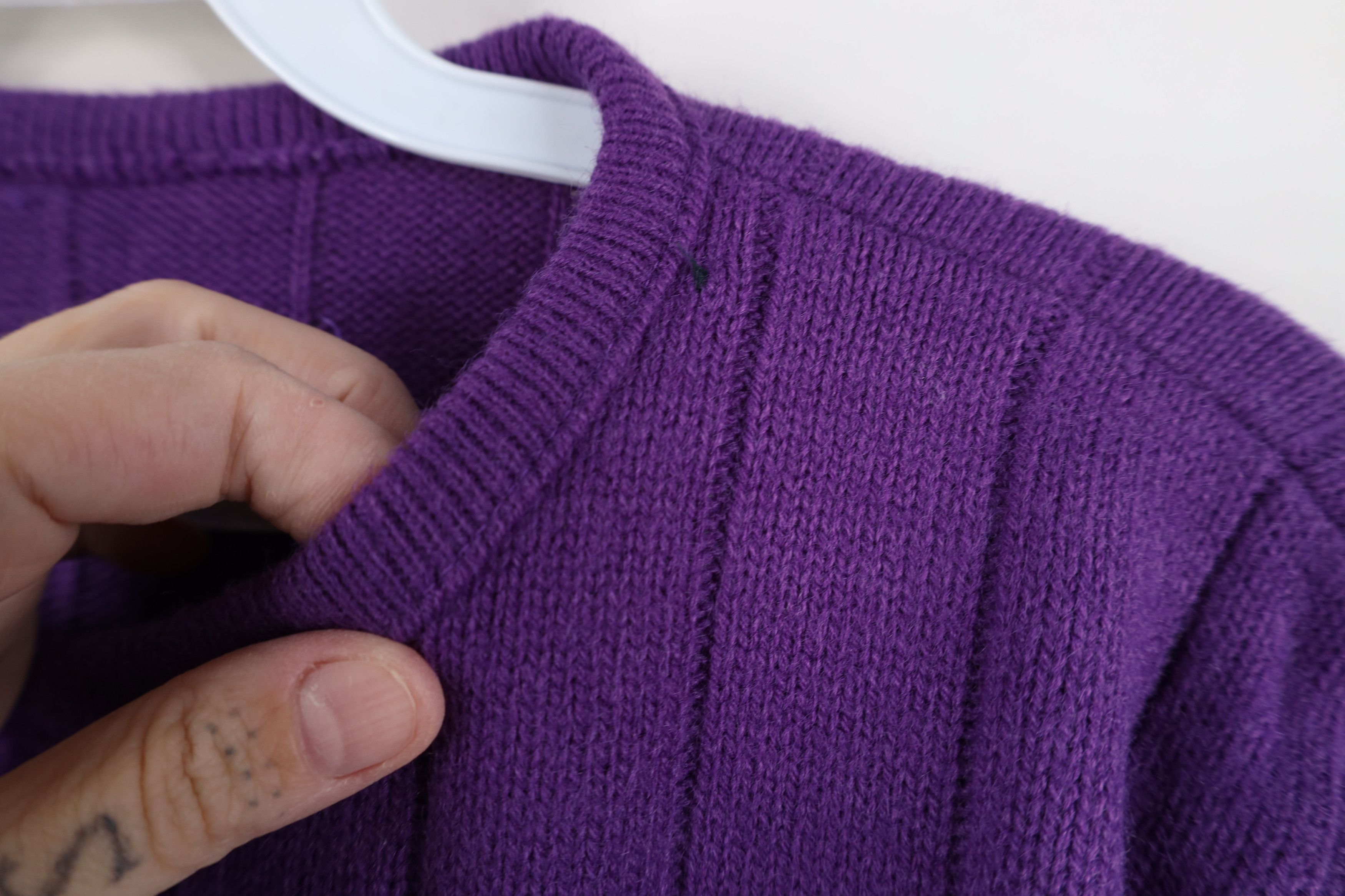 Vintage Vintage 80s 90s Streetwear Ribbed Knit Crewneck Sweater USA Size M / US 6-8 / IT 42-44 - 9 Thumbnail