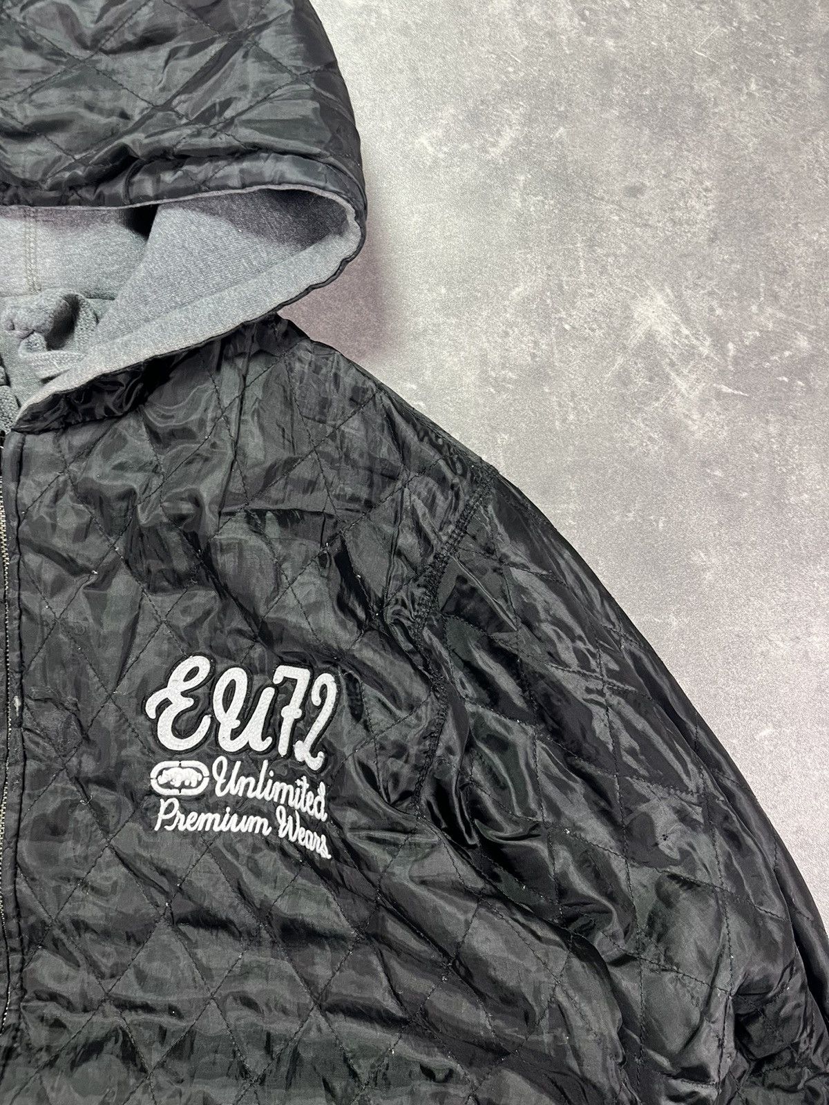 Ecko Unltd. Ecko Unltd Spellout Big Logo Reversible Zip Hoodie Jacket XL Size US XL / EU 56 / 4 - 20 Thumbnail