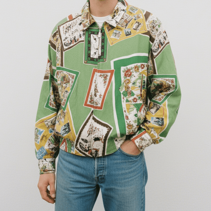 Other Scoop Boys Reversible Art Monogram Light Jacket Size US L / EU 52-54 / 3 - 1 Thumbnail