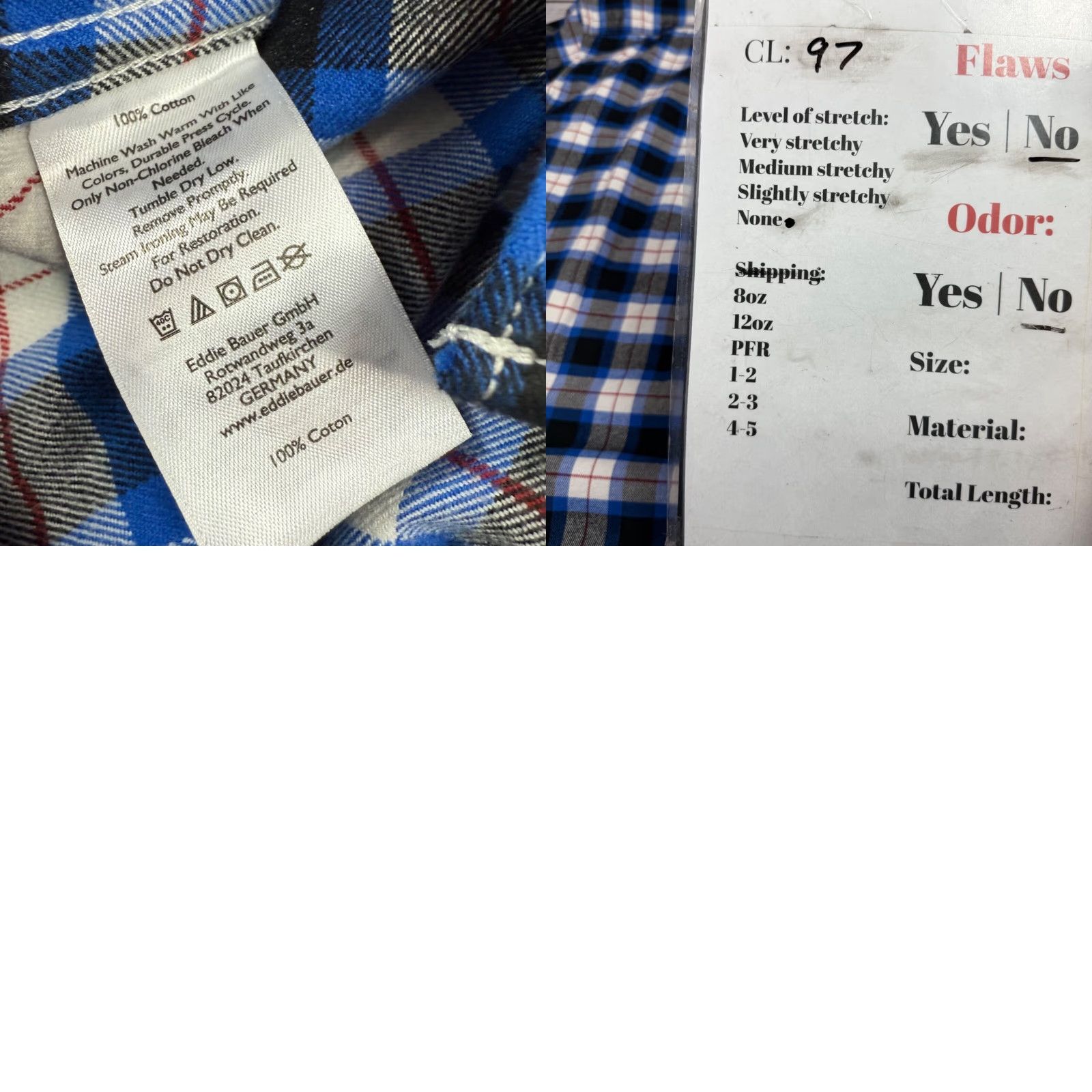 Eddie Bauer Eddie Bauer Mens Button-Up Flannel Shirt M Blue Plaid 100% Cotton Long Sleeve Regular Size Size US M / EU 48-50 / 2 - 8 Thumbnail