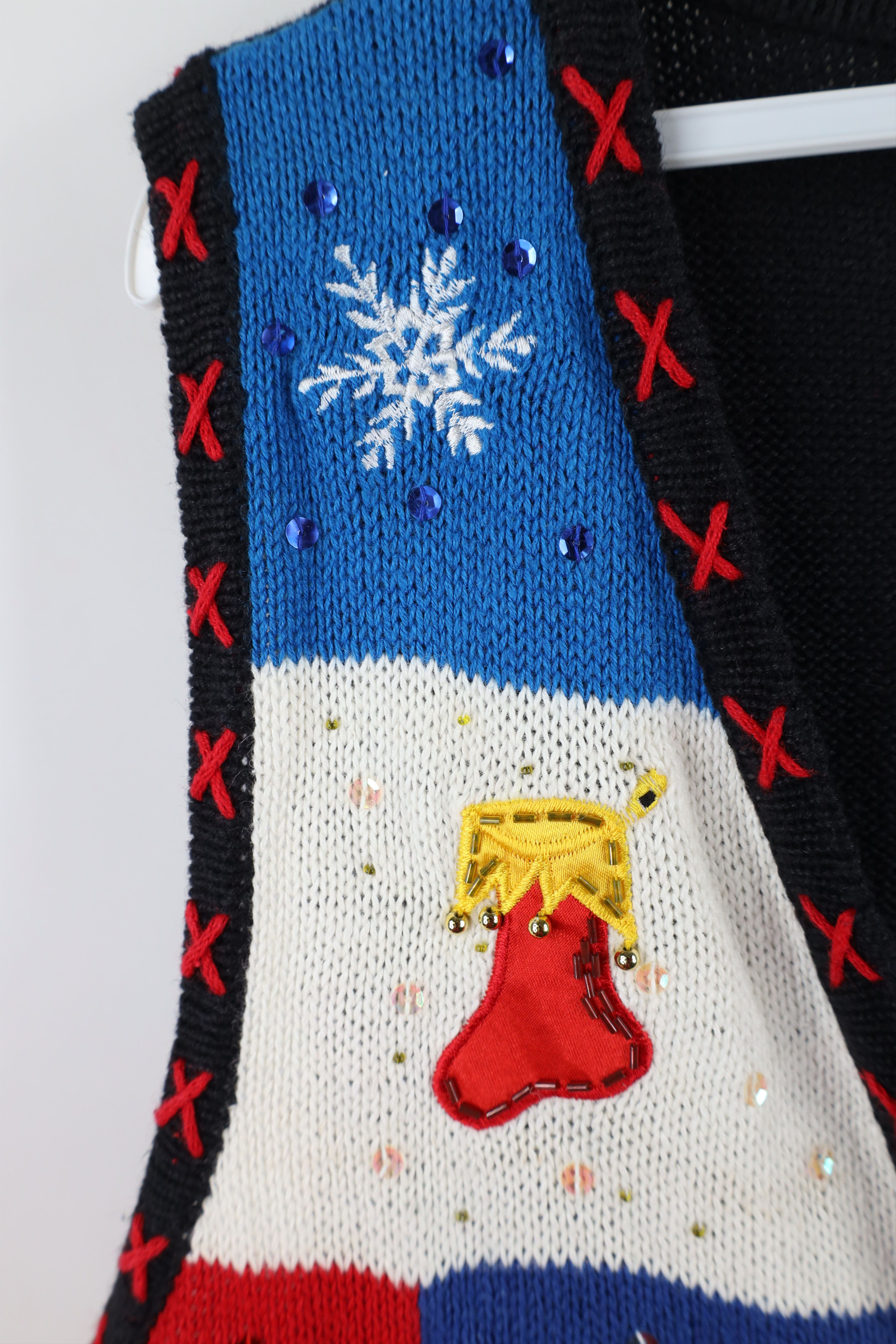 Vintage Vintage 90s Streetwear Christmas Cardigan Sweater Vest Size L / US 10 / IT 46 - 6 Thumbnail