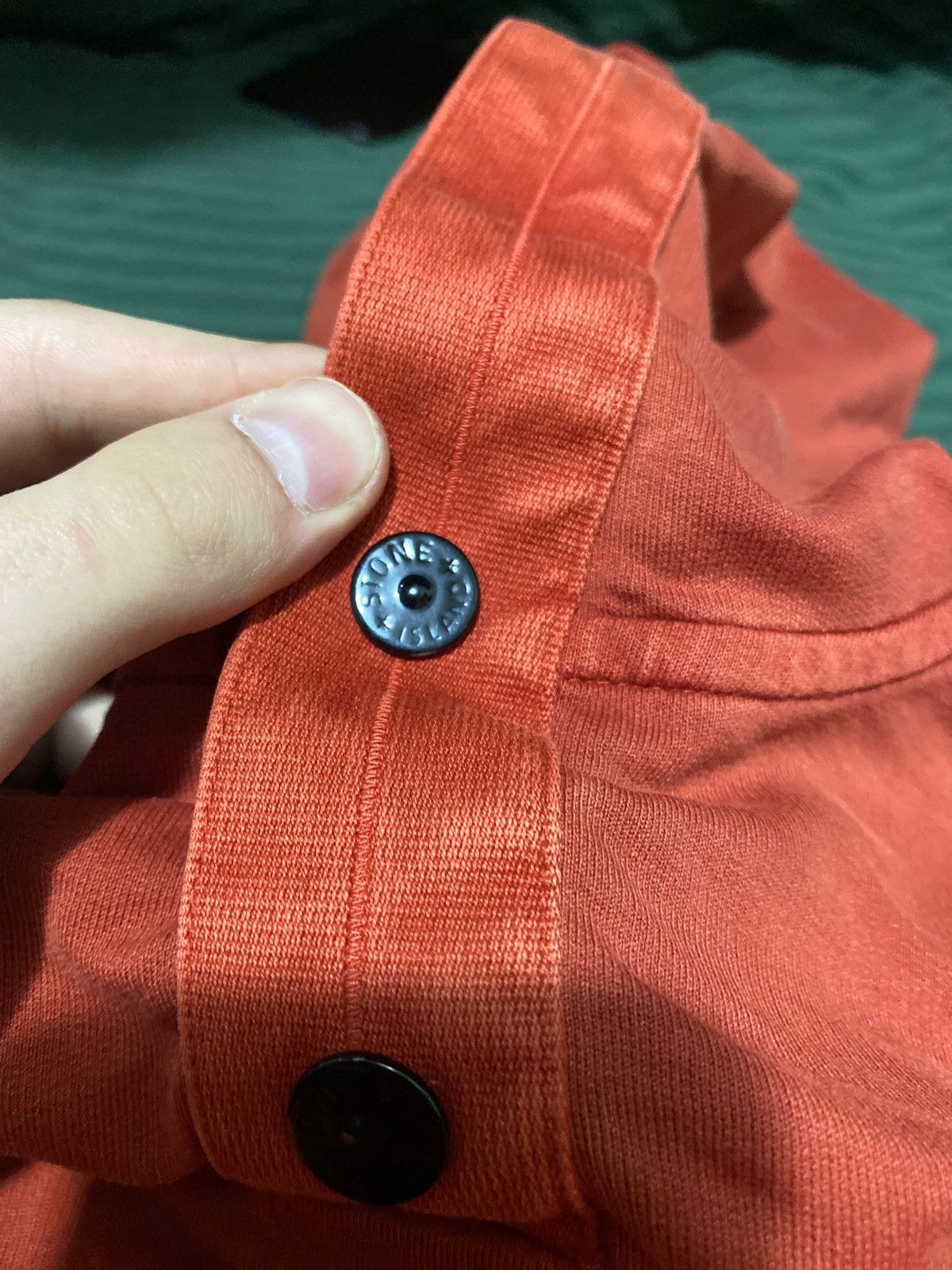 Massimo Osti Stone Island luxury rare vintage 2000 orange Hoodie Button Size US M / EU 48-50 / 2 - 19 Thumbnail
