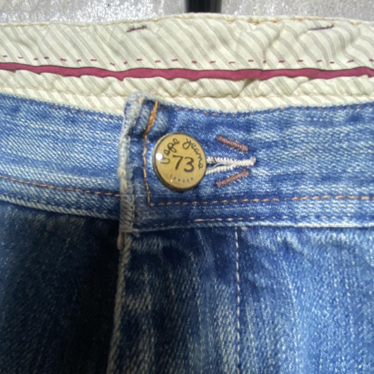 Pepe Jeans 00s Pepe Jeans Distressed Denim Blue 35" Size US 35 - 4 Thumbnail