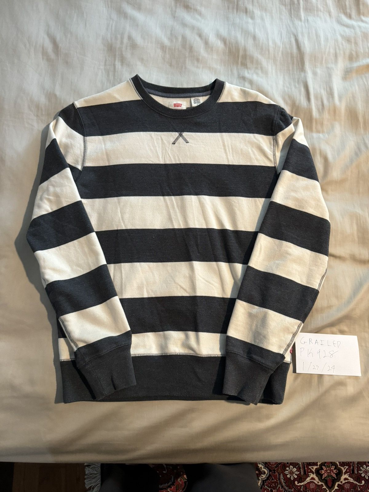 Levi's Levi's Striped Crewneck Sweater Size Medium- Multi Size US M / EU 48-50 / 2 - 1 Thumbnail