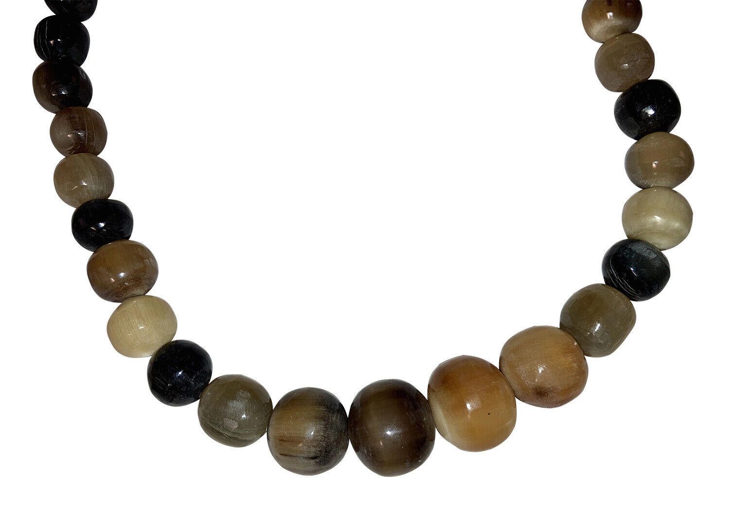 Designer Mexican Artisan Bull Horn Round Bead Necklace Size ONE SIZE - 2 Thumbnail