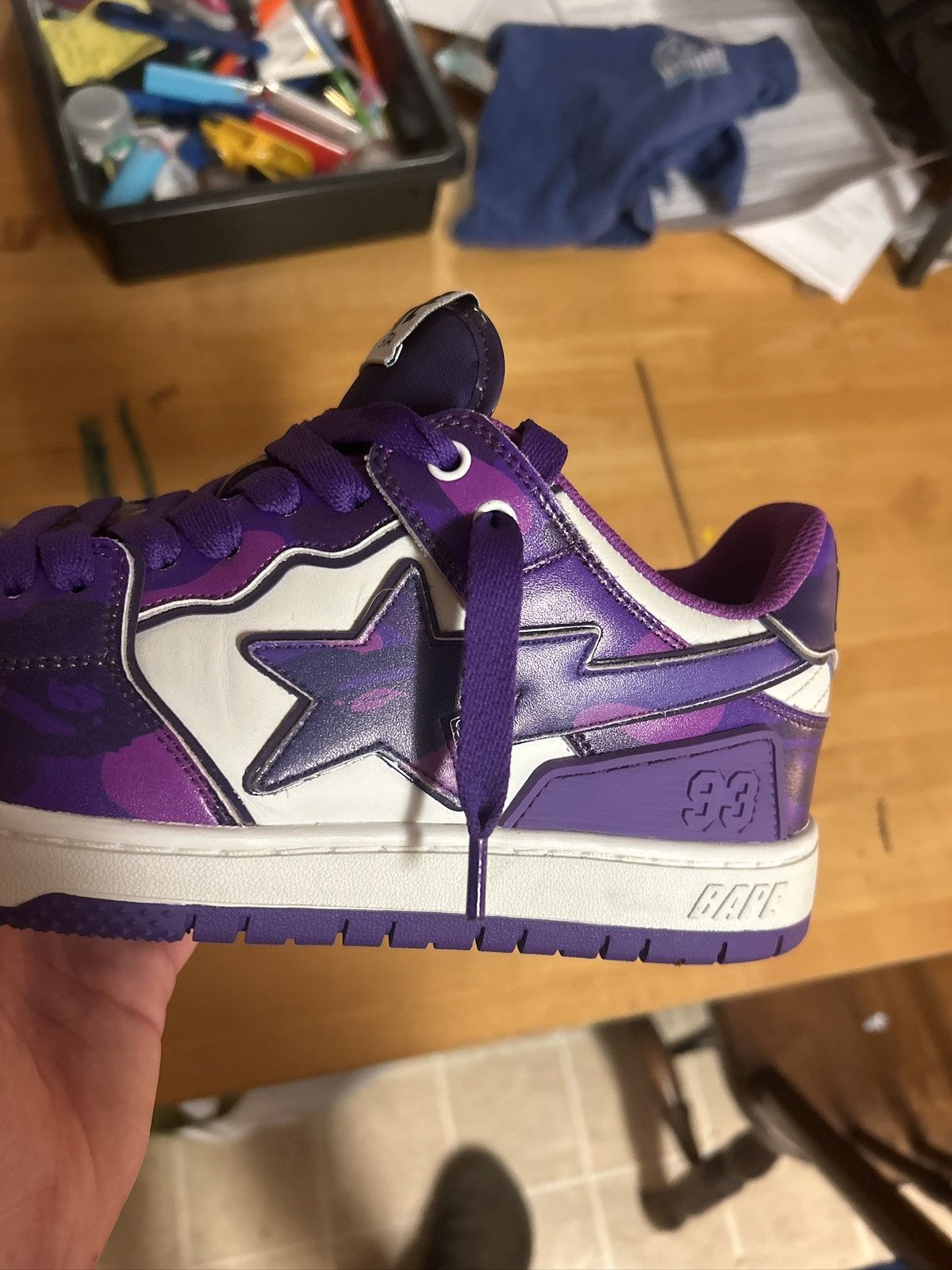 Bape Bape sk8 sta purple Size US 9.5 / EU 42-43 - 5 Thumbnail