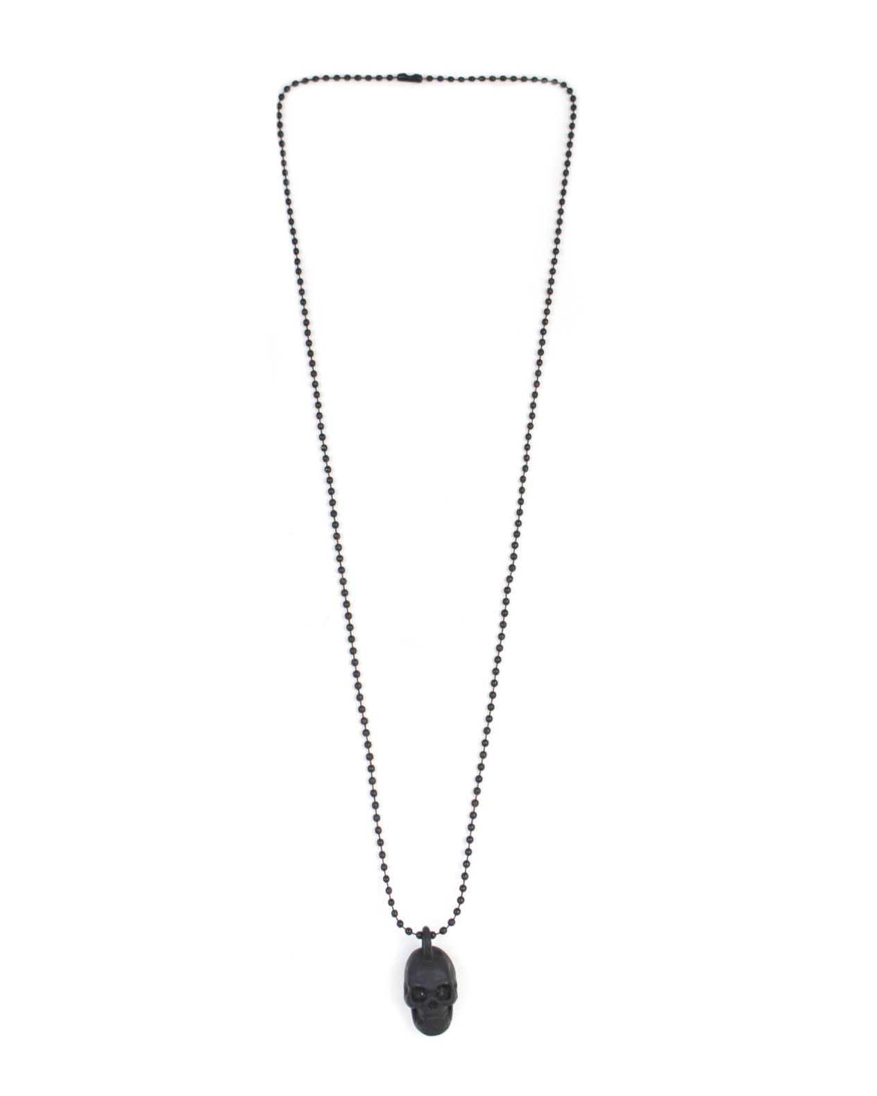 If Six Was Nine 2000S JAPANESE MADE DARK SKULL BALL CHAIN NECKLACE Size ONE SIZE - 5 Thumbnail
