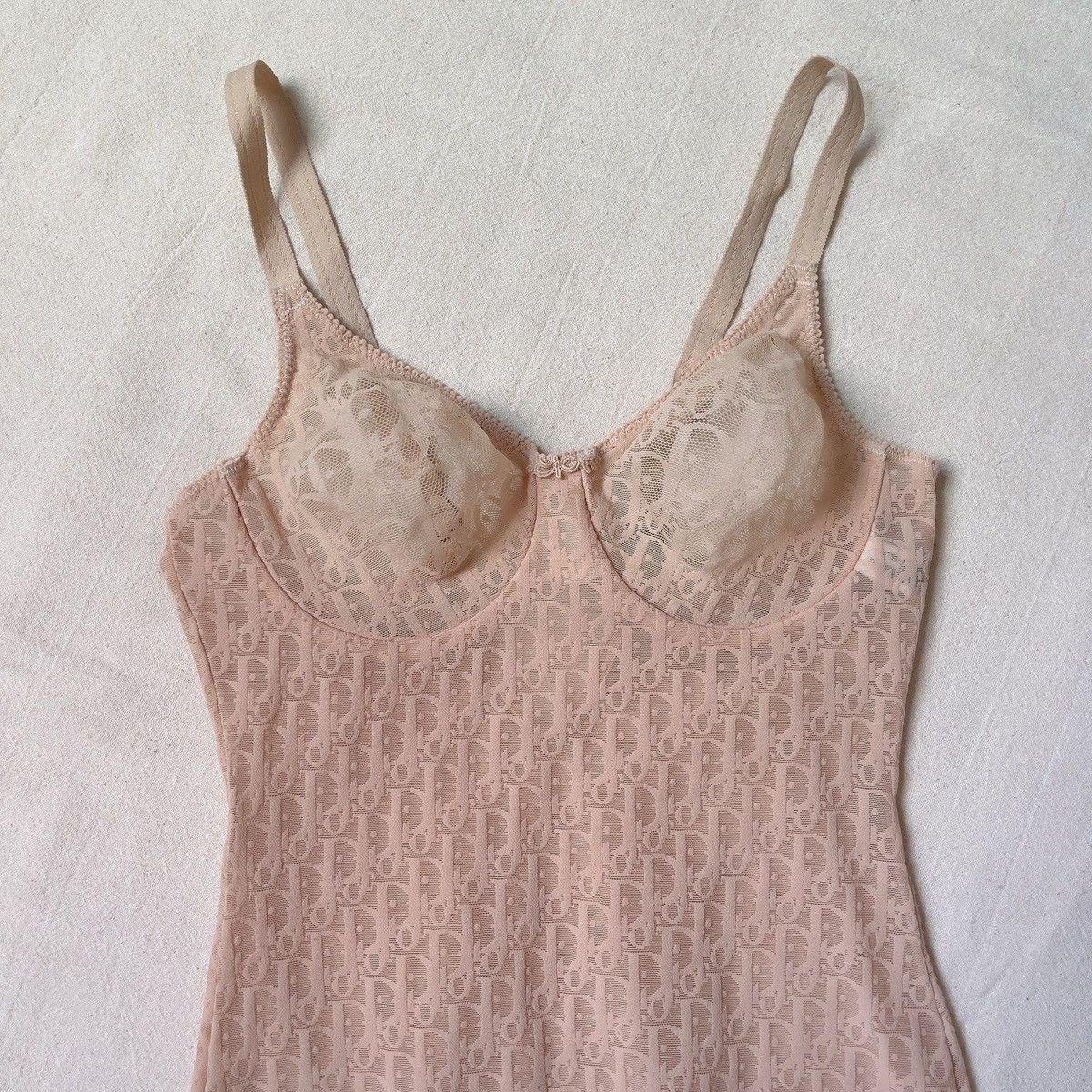 Dior Christian Dior 1990s Monogram Mesh Bodysuit (34B/32C/XXS–XS) Size XS / US 0-2 / IT 36-38 - 10 Thumbnail