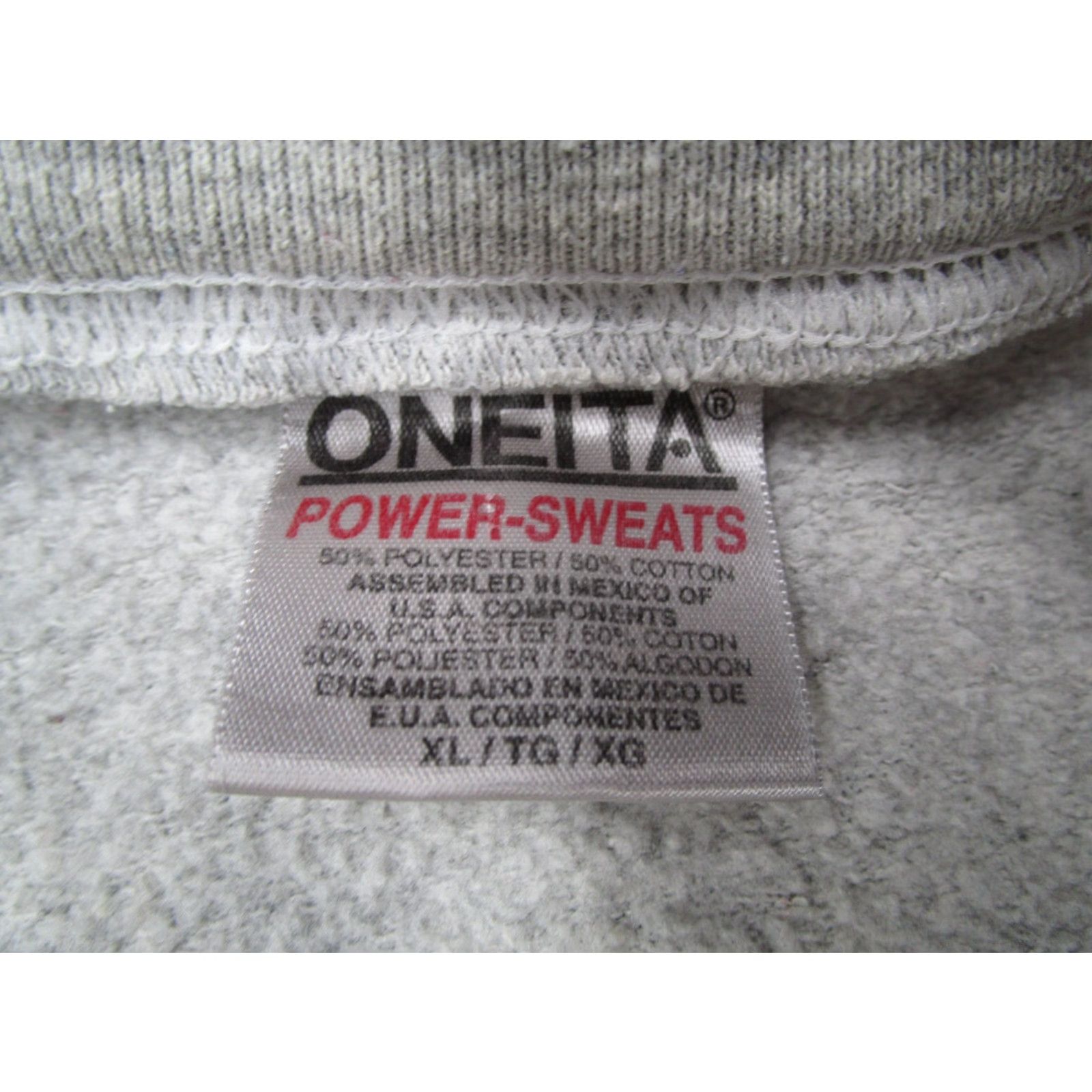 Vintage VINTAGE Oneita Alaska Sweatshirt Mens XL Gray Pullover Crew Neck Fleece Logo 80s 90s USA Bohemian Nature Sports College Travel Size US XL / EU 56 / 4 - 3 Thumbnail