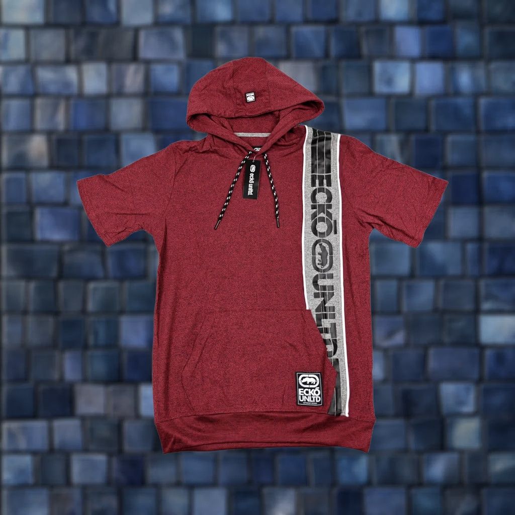 Ecko Unltd. Ecko Unltd Mens Short Sleeve Hoodie Shirt Crimson Marbled Small Graphic Sweatshirt Size US S / EU 44-46 / 1 - 1 Thumbnail